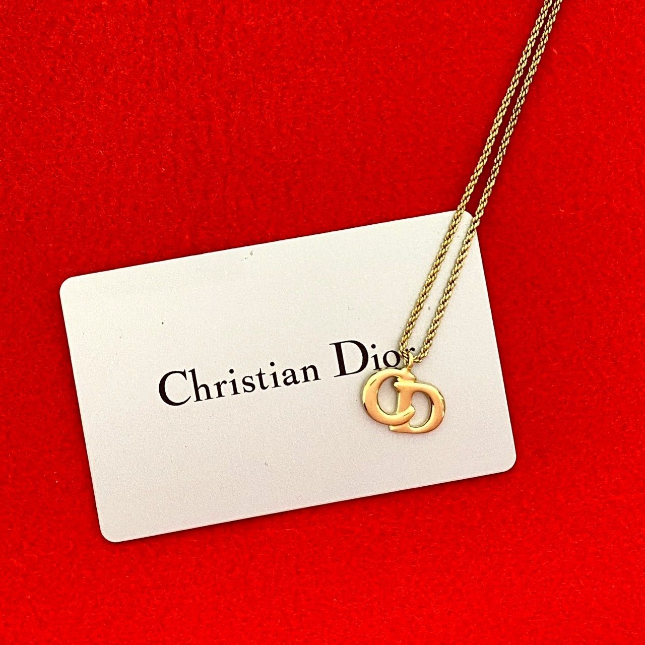 Dior Dior Christian Dior CD Logo Necklace Metal Necklace DUTY FREE for USA Size ONE SIZE - 1 Thumbnail