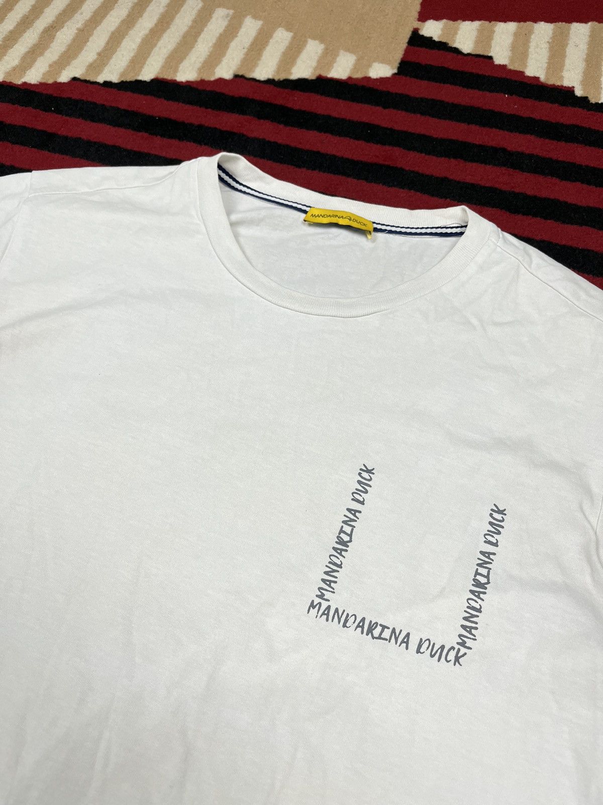 Designer × Mandarina Duck Mandarina Duck White T-shirt Size US M / EU 48-50 / 2 - 3 Thumbnail