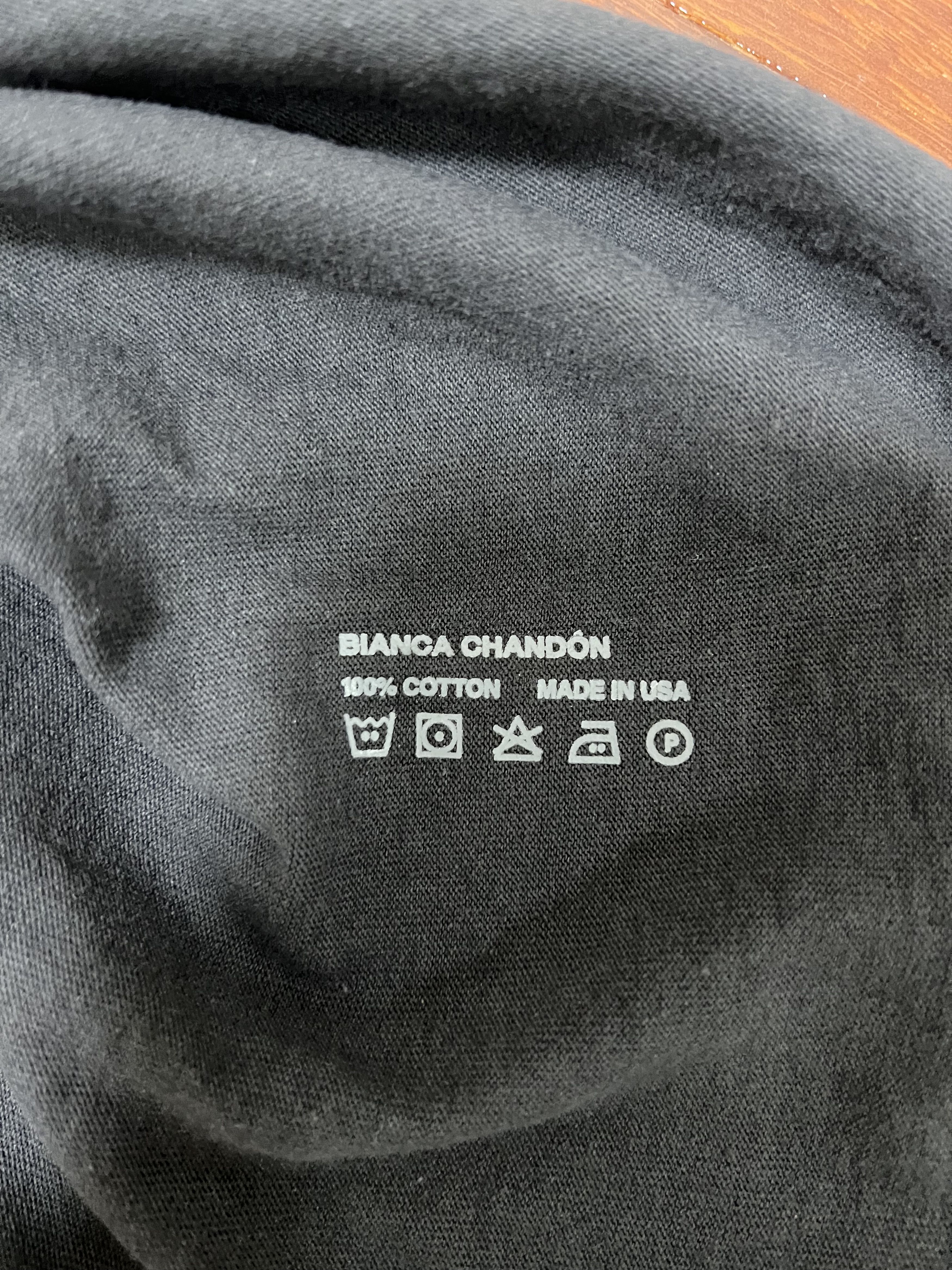 BIANCA CHANDON 💚 Bianca Chandon Musical Twist Piano Tee Charcoal Large Size US L / EU 52-54 / 3 - 5 Thumbnail