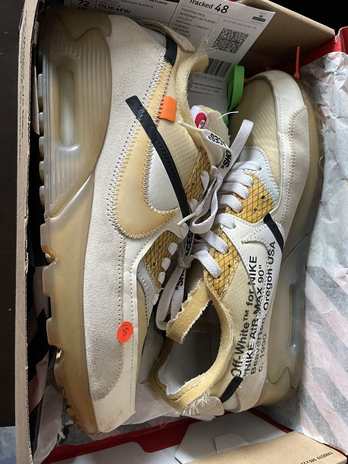 Nike × Off-White The 10 Nike Air Max 90 Off White Size US 10.5 / EU 43-44 - 1 Thumbnail