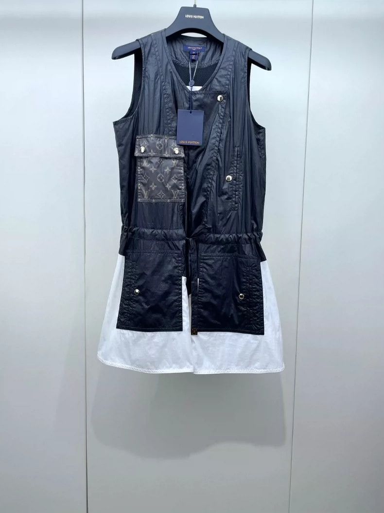 LOUIS VUITTON 24 New Old Flower Work Dress 2504-Nextarrow