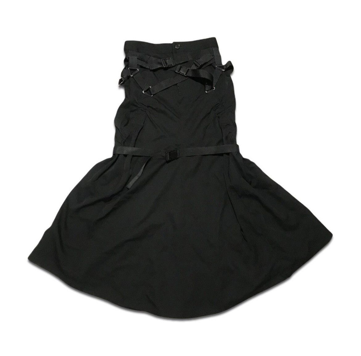 image of Junya Watanabe 2003 Parachute Bondage Skirt in Black, Women's (Size 26)