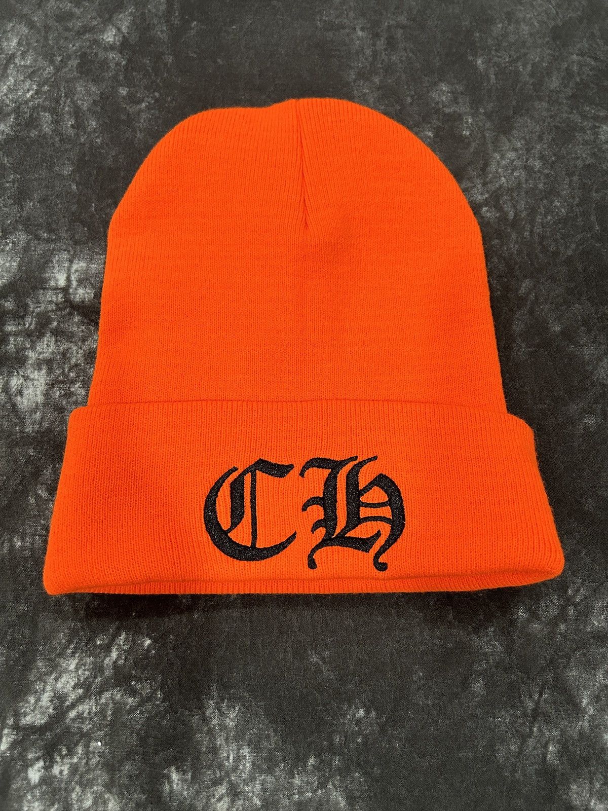 Chrome Hearts Chrome Hearts Orange CH Beanie Size ONE SIZE - 1 Thumbnail
