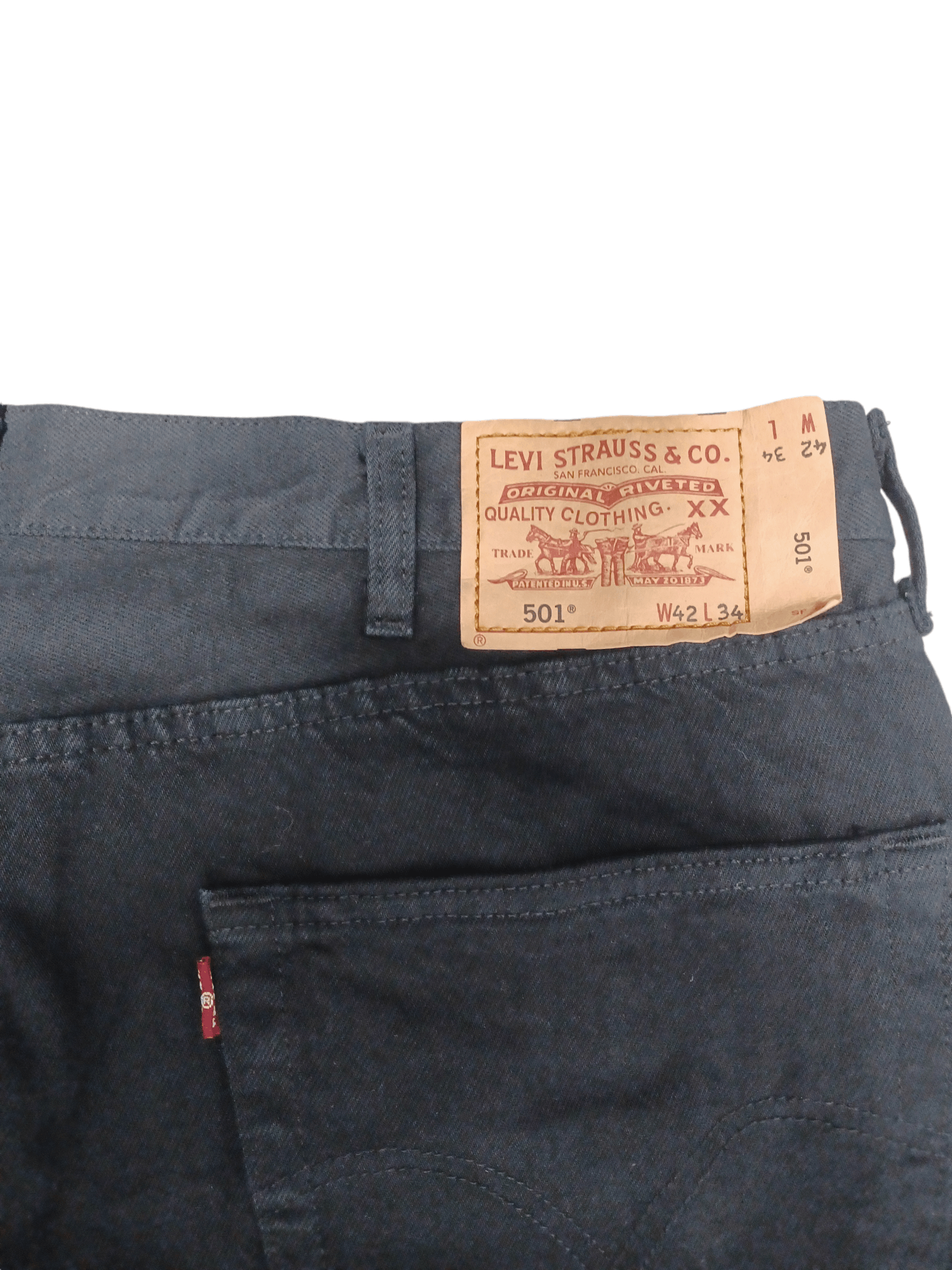 Levi's Vintage Clothing LEVIS 501 VINTAGE BIGSIZE W42 L34 HEAVY COTTON JEANS DENIM Size US 42 / EU 58 - 5 Thumbnail