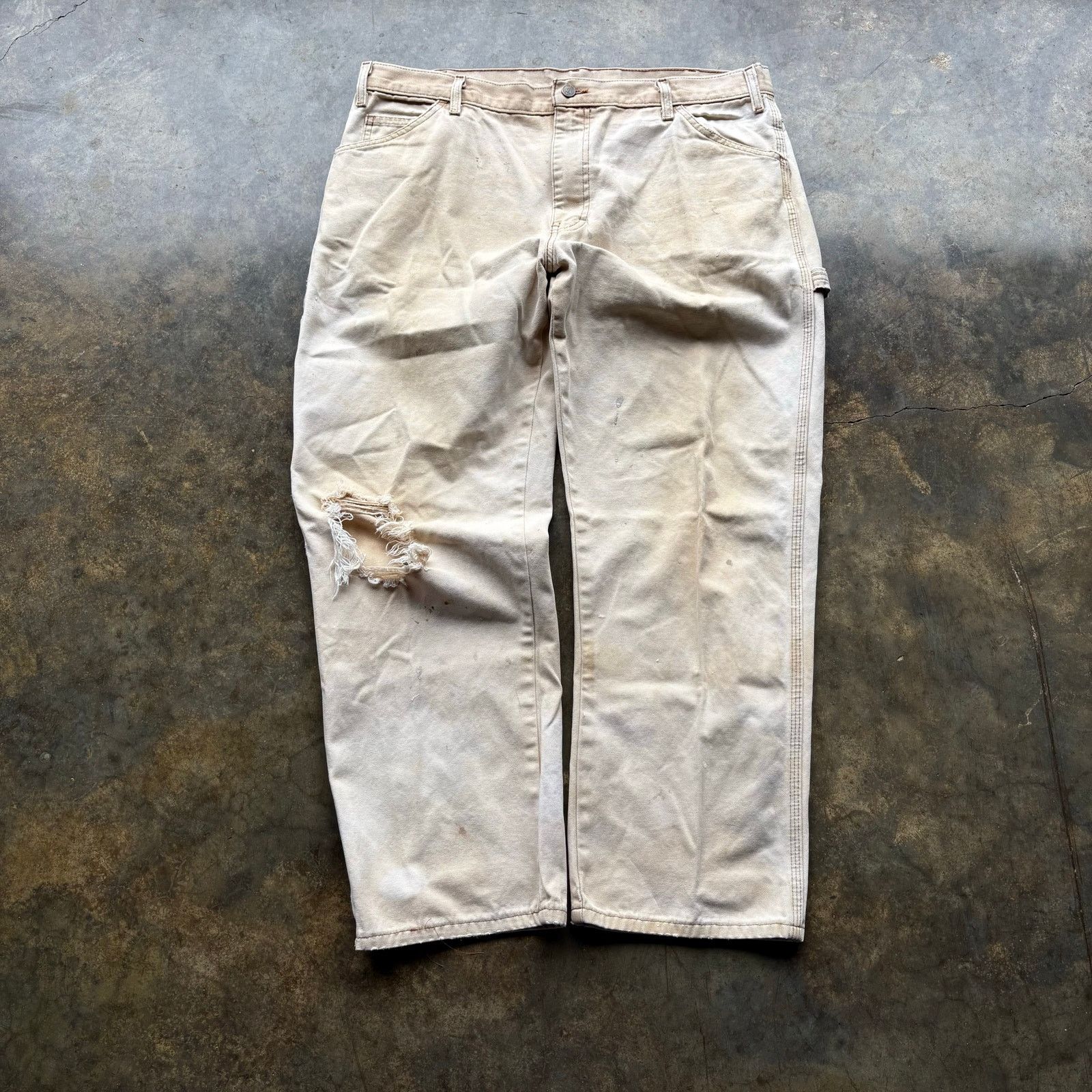 Dickies Vintage Super Faded Distressed Dickies Work pants Size US 38 / EU 54 - 2 Thumbnail