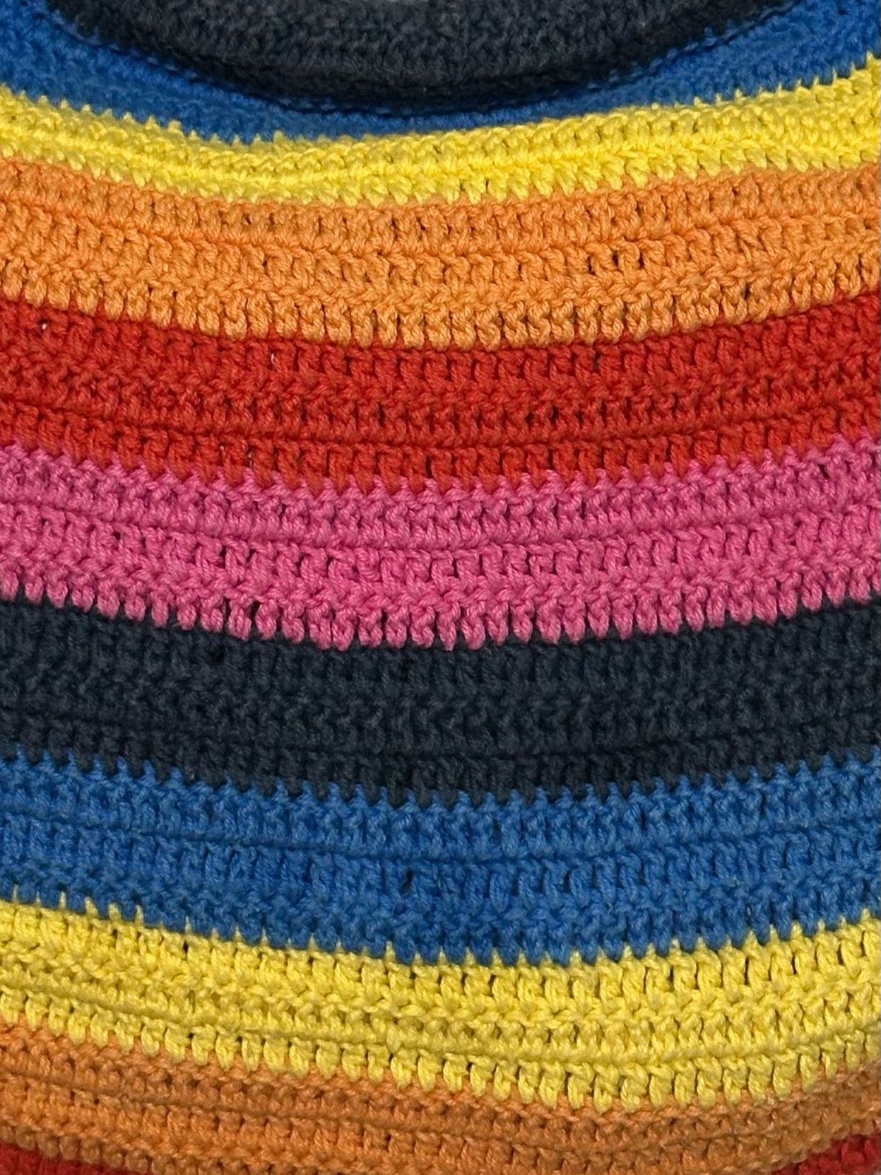 Dolce & Gabbana D&G Rainbow Crochet Plastic Handle Tote Bag Size ONE SIZE - 6 Thumbnail
