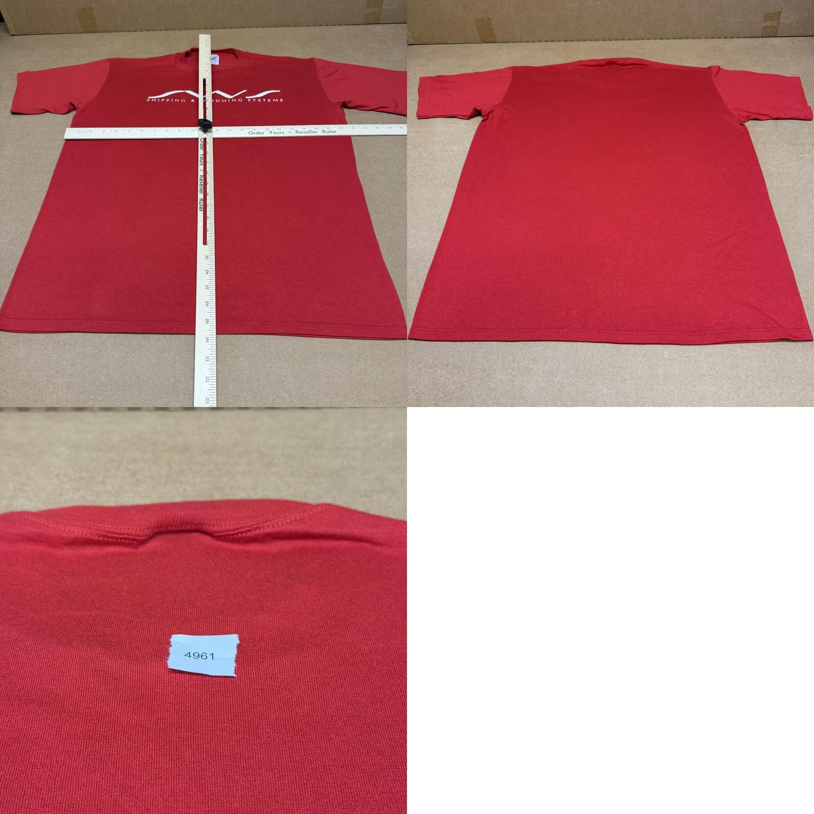 Jerzees VINTAGE Jerzees Shirt Mens XL Red SWS Shipping Weighing Systems Graphic 90s Size US XL / EU 56 / 4 - 8 Thumbnail