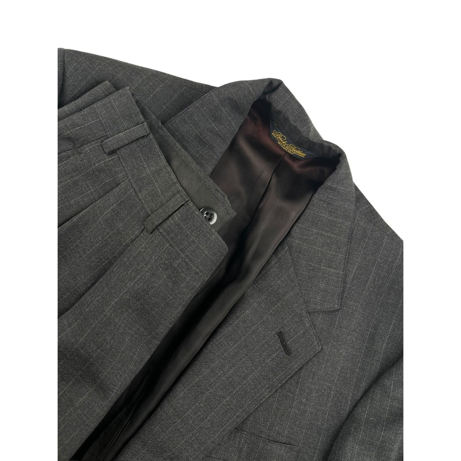 Brooks Brothers Brooks Brothers Men’s Wool Blend Pinstripe Suit Gray • USA • Size 42L - 1 Thumbnail