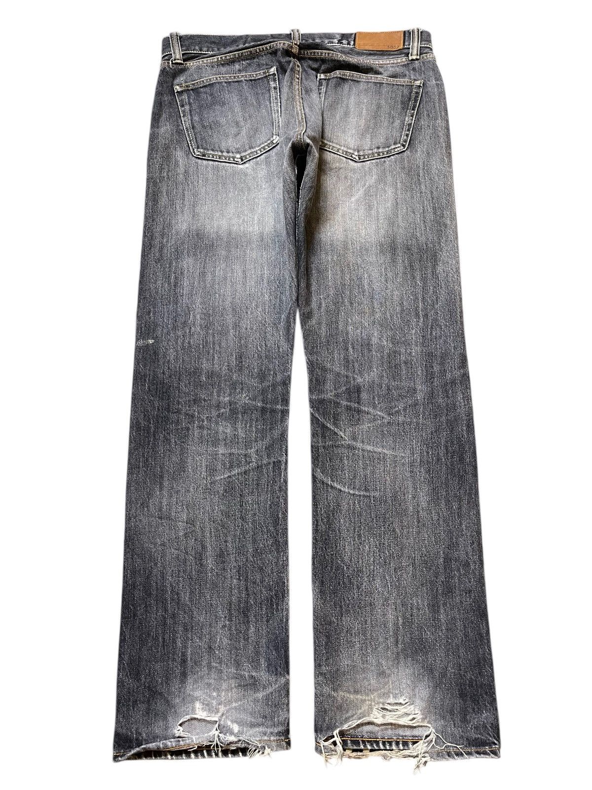 Uniqlo Vintage Japanese Uniqlo Selvedge Faded Stone Wash Distressed Size US 35 - 3 Thumbnail