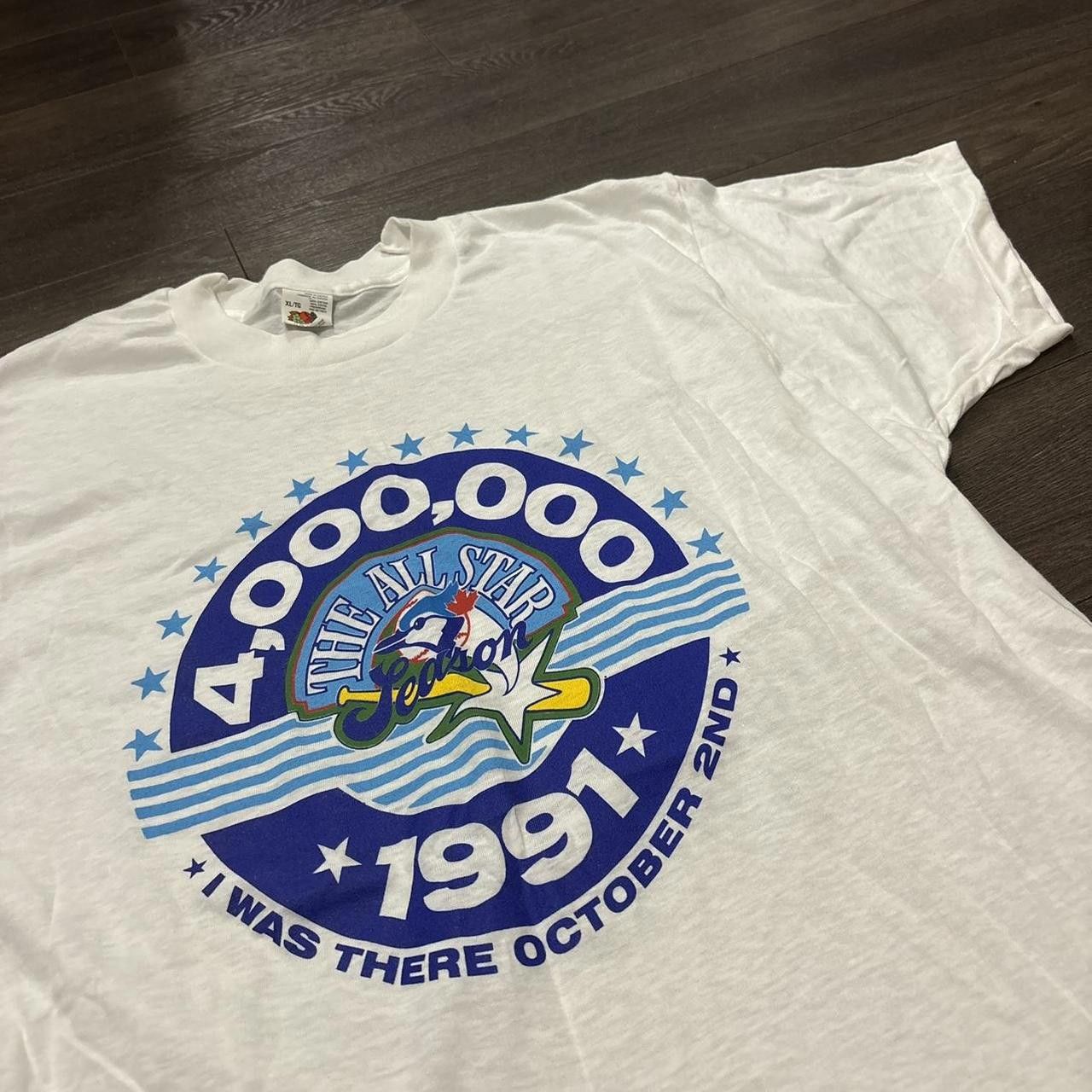 Fruit Of The Loom Vintage Toronto blue jays all star season t shirt 91 L Size US L / EU 52-54 / 3 - 1 Thumbnail