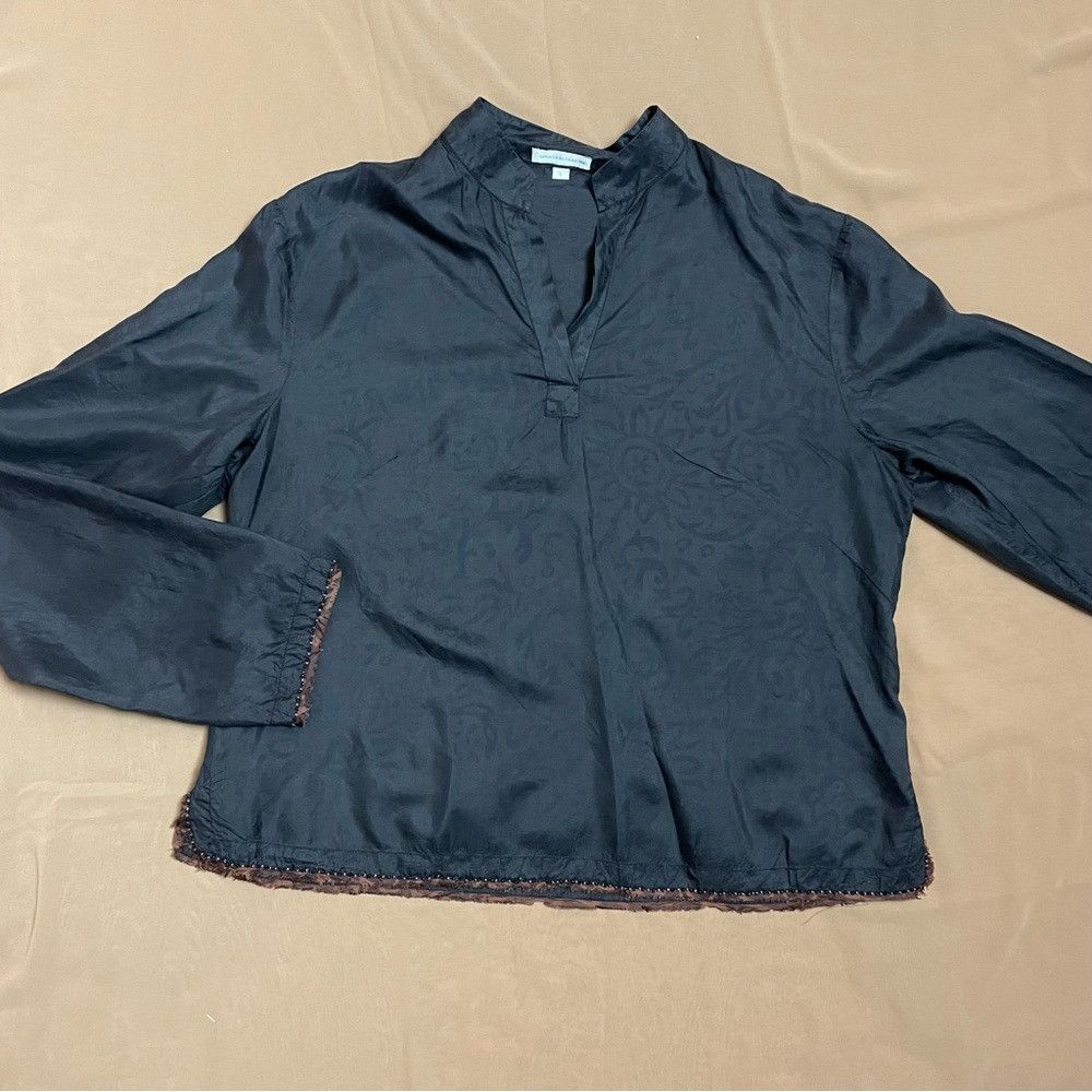 Other Abraham & Thakore Silk Brown Long Sleeve Top Size M Size M / US 6-8 / IT 42-44 - 5 Thumbnail