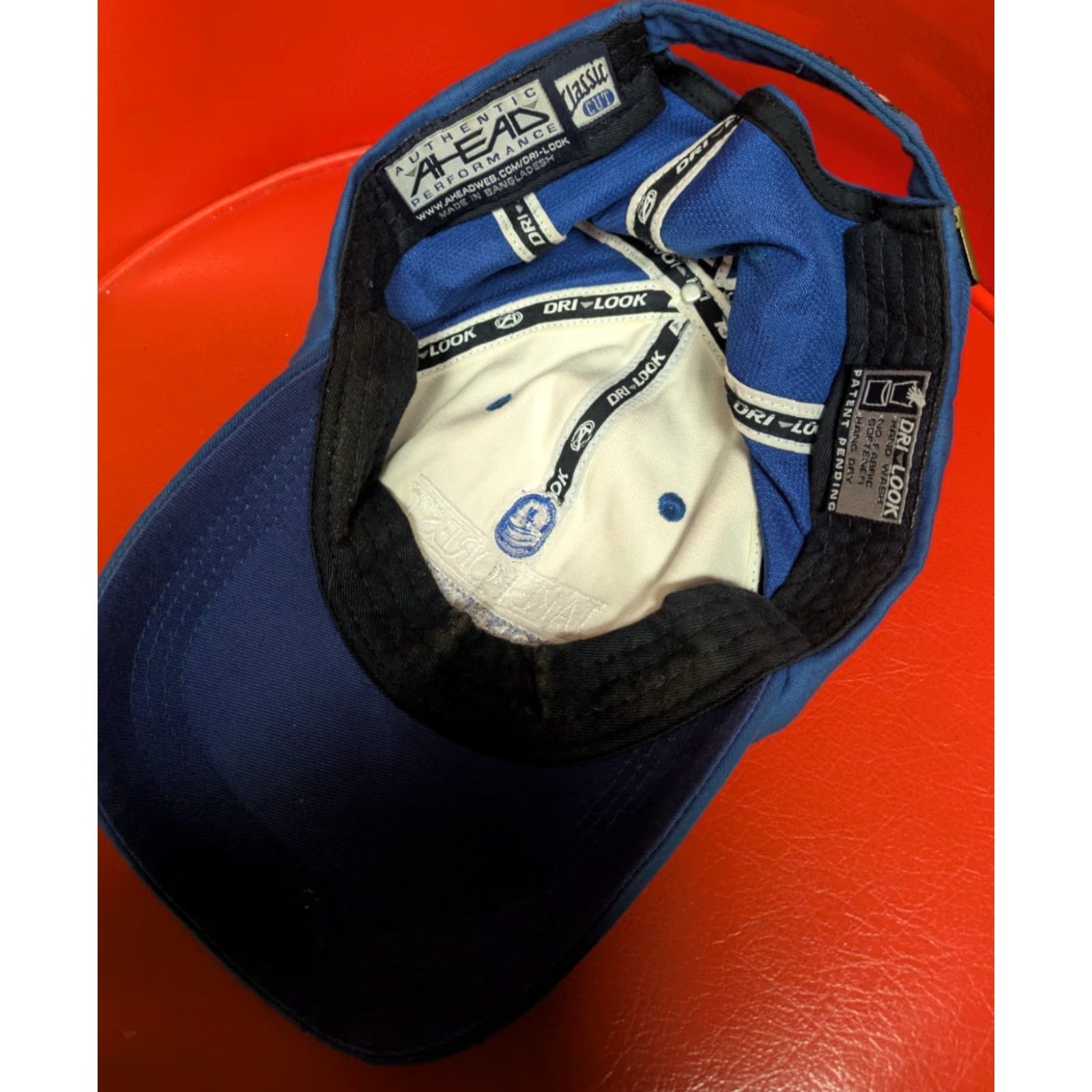 Vintage Ahead Lake Forest Golf Club Hat Adjustable Men Baseball Cap Blue Adjustable Strapback Ann Arbor MI Golf Tournament 90s (if applicable) Mens Size ONE SIZE - 5 Thumbnail