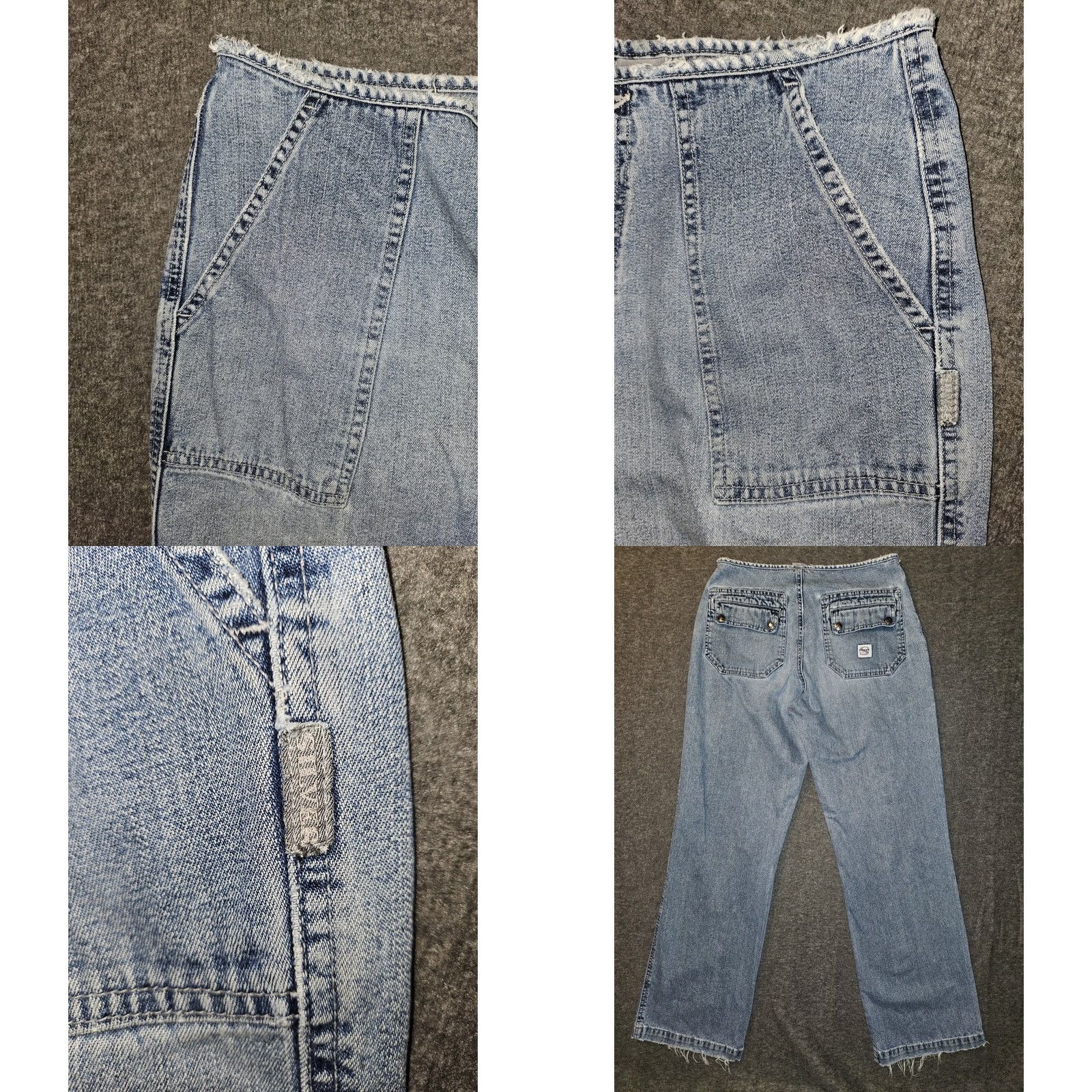 Silver Jeans Co. VINTAGE Silver Jeans Bootcut Jeans Womens 30 Regular Blue Distressed 90s Y2K Mid Rise Inseam 31.5 Denim Baggy Comfort Pockets Logo Button Mens? Womens Size 30" / US 8 / IT 44 - 8 Thumbnail