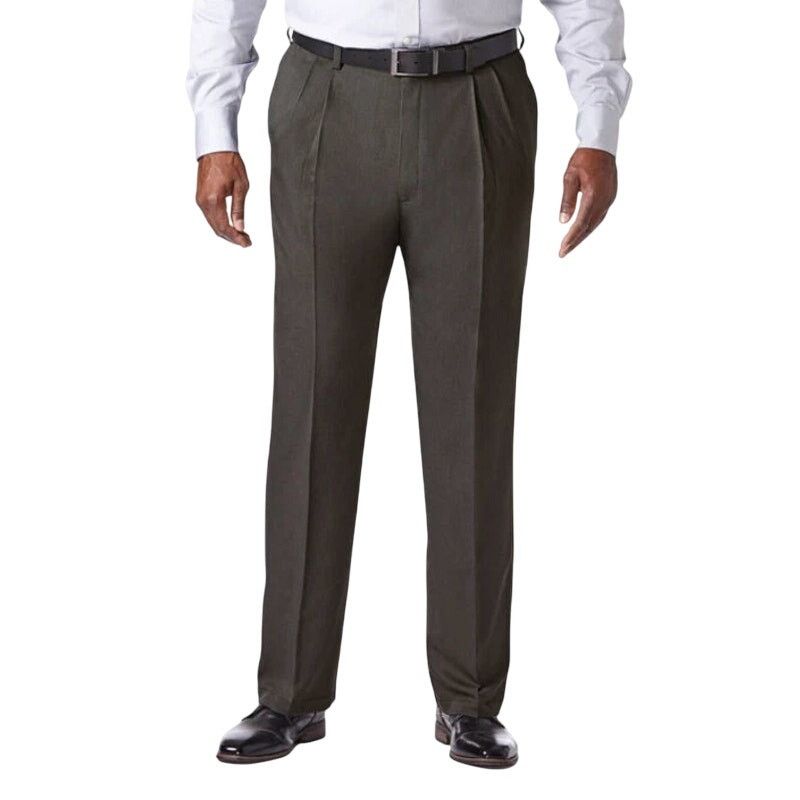 Haggar Haggar Big & Tall Cool 18 Pro Heather Pant Gray, Size 48X29 Size US 44 / EU 60 - 1 Thumbnail