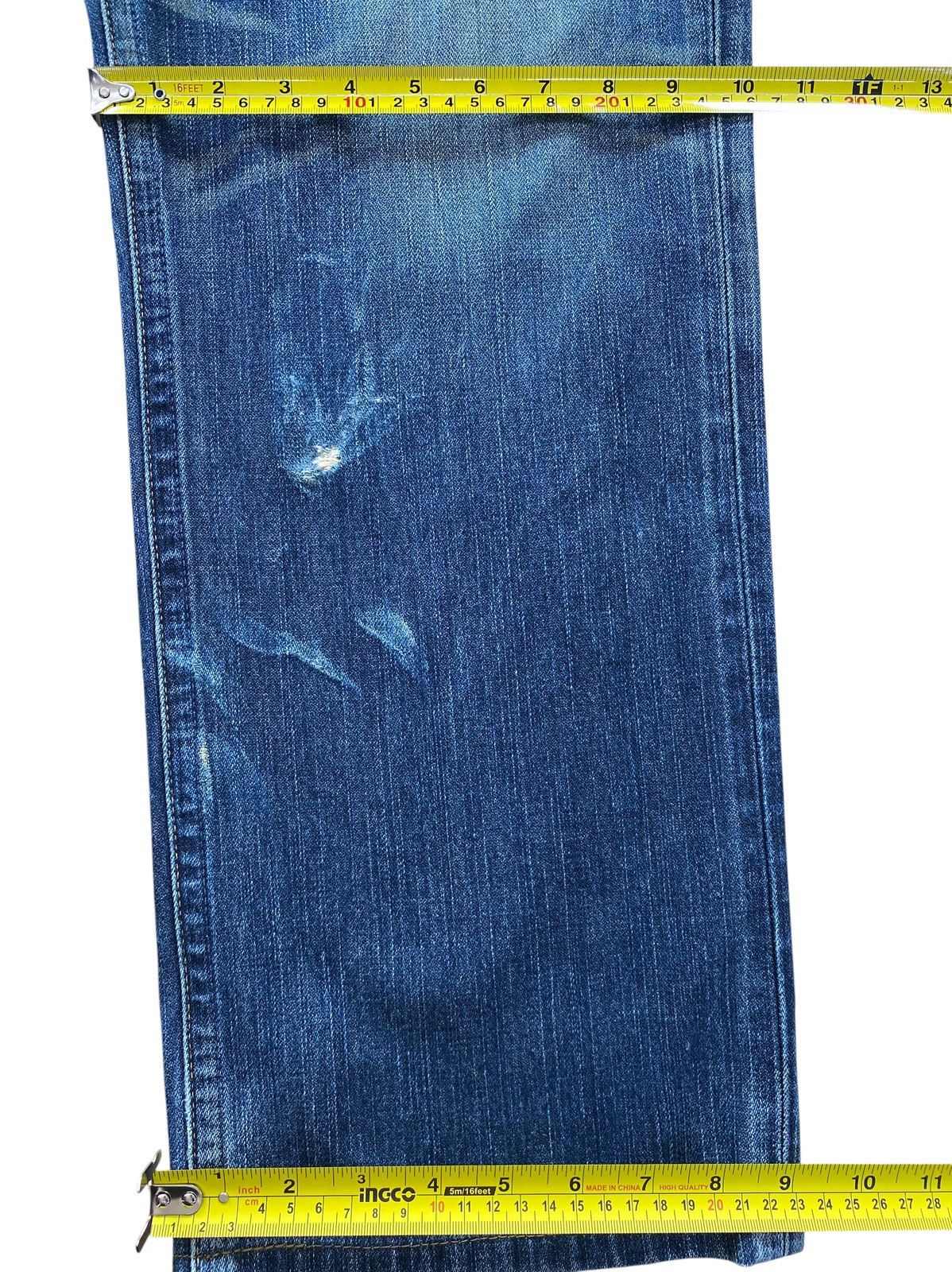 Wrangler Wrangler Faded Blue Wash Whiskered Straight Leg Style Jeans Size US 36 / EU 52 - 9 Thumbnail