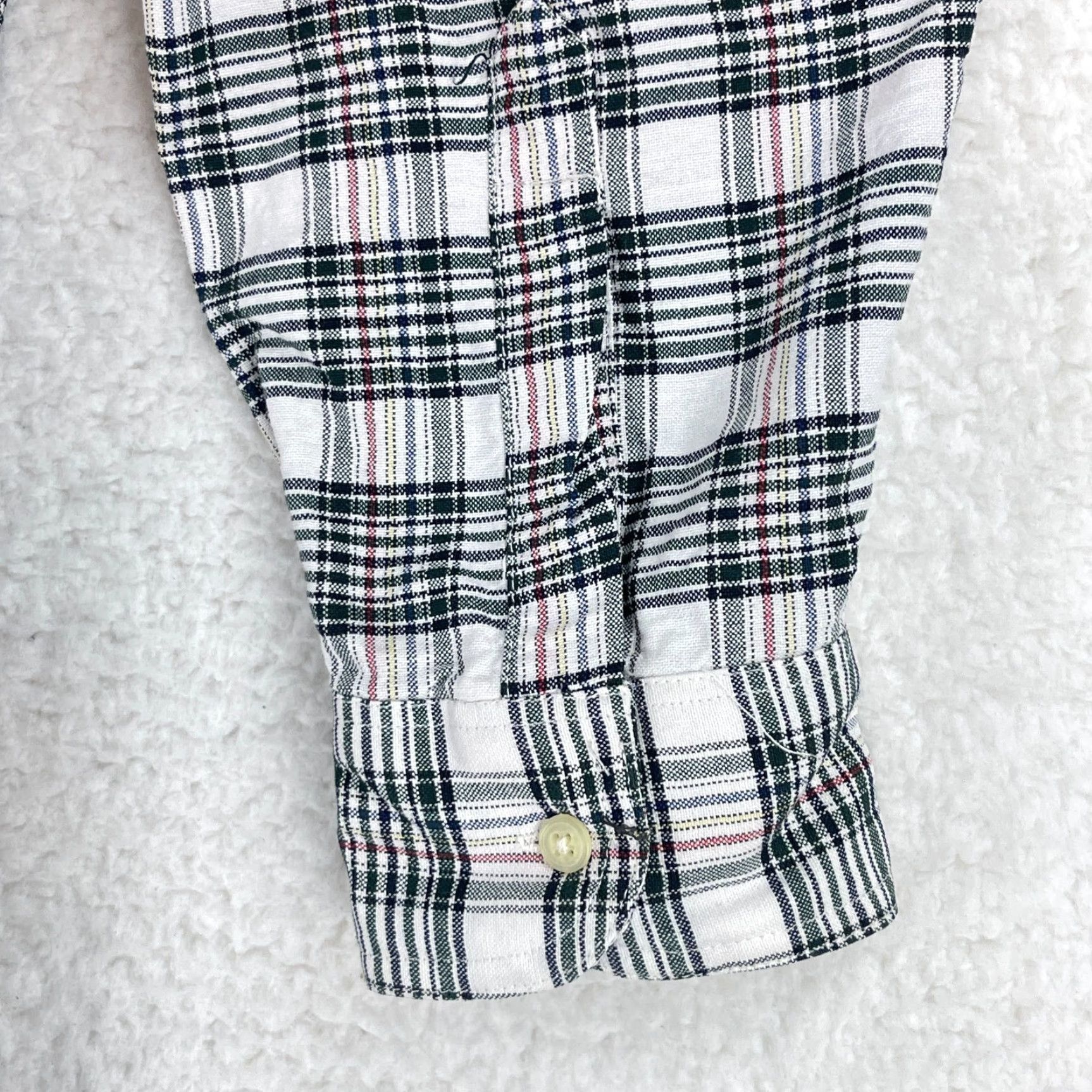 Chaps Chaps x Ralph Lauren Button-Down Shirt Mens XL White Plaid Long Sleeve Knit Shirt Size US XL / EU 56 / 4 - 6 Thumbnail