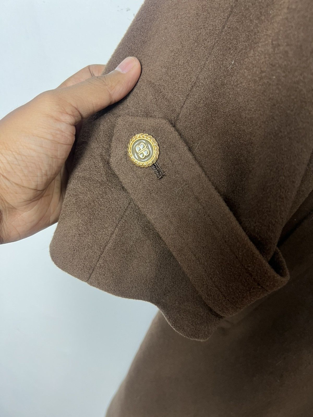 Balenciaga Balenciaga Wool Brown Coat Size US L / EU 52-54 / 3 - 7 Thumbnail