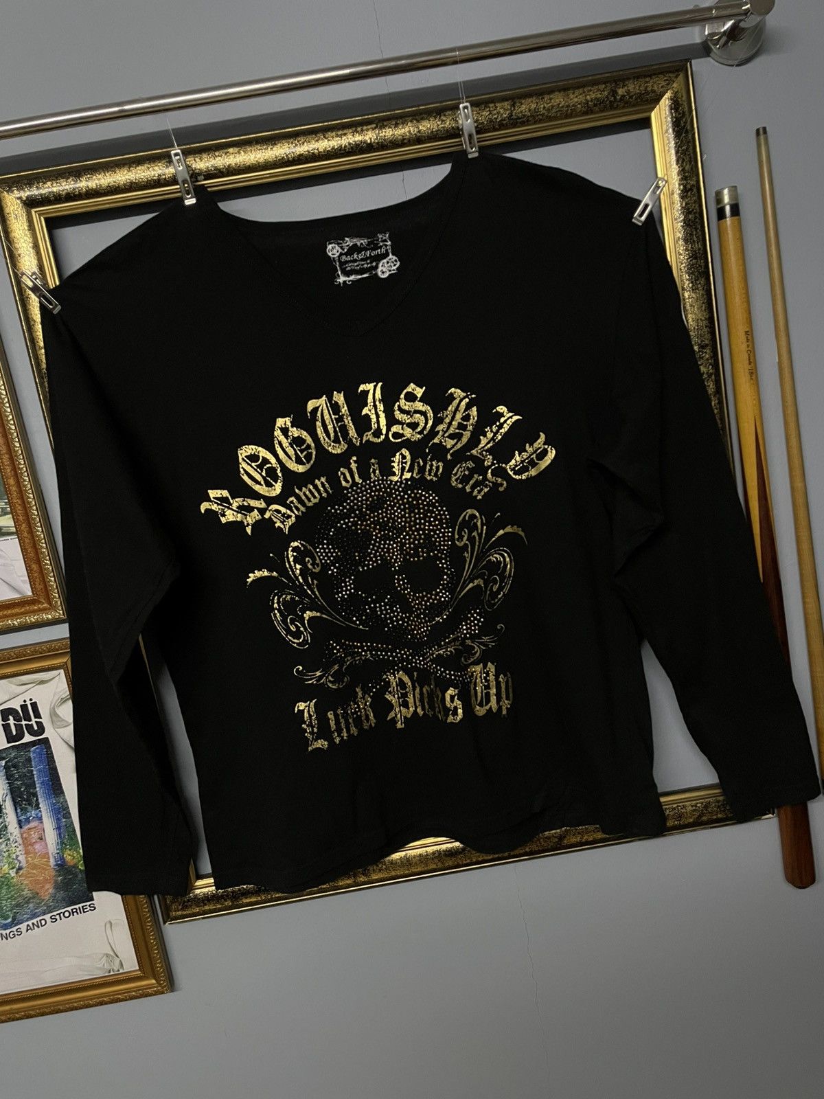 Designer × Japanese Brand × Vintage Vintage Japan Designer Back Forth Lucky Picks Up Skul Tshirt Size US M / EU 48-50 / 2 - 2 Thumbnail