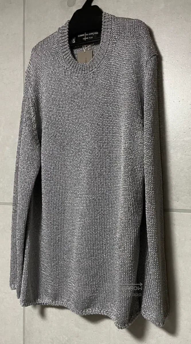 Comme des Garcons Comme Des Garcons Apple Space Gray Knit Sweater with Silve Size US L / EU 52-54 / 3 - 3 Thumbnail