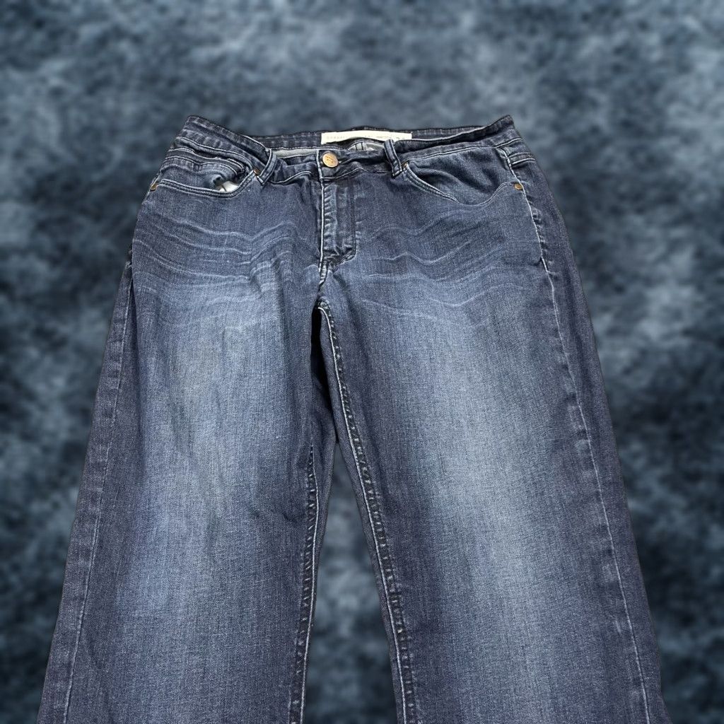 Vintage Barbell Apparel Jeans Mens 34x33 Blue Straight Denim Cotton Blend Casual Modern Size US 34 / EU 50 - 1 Thumbnail