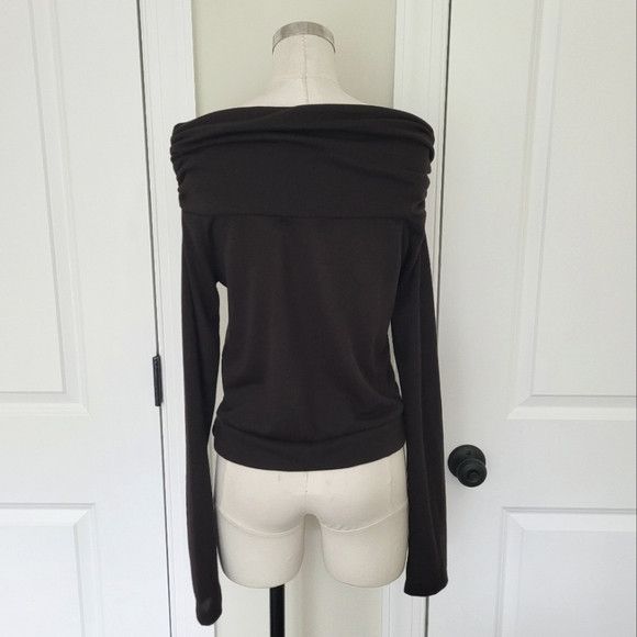 Other Inappropriate Fashion Chocolate Cropped Top Fall Spring Size S / US 4 / IT 40 - 4 Thumbnail