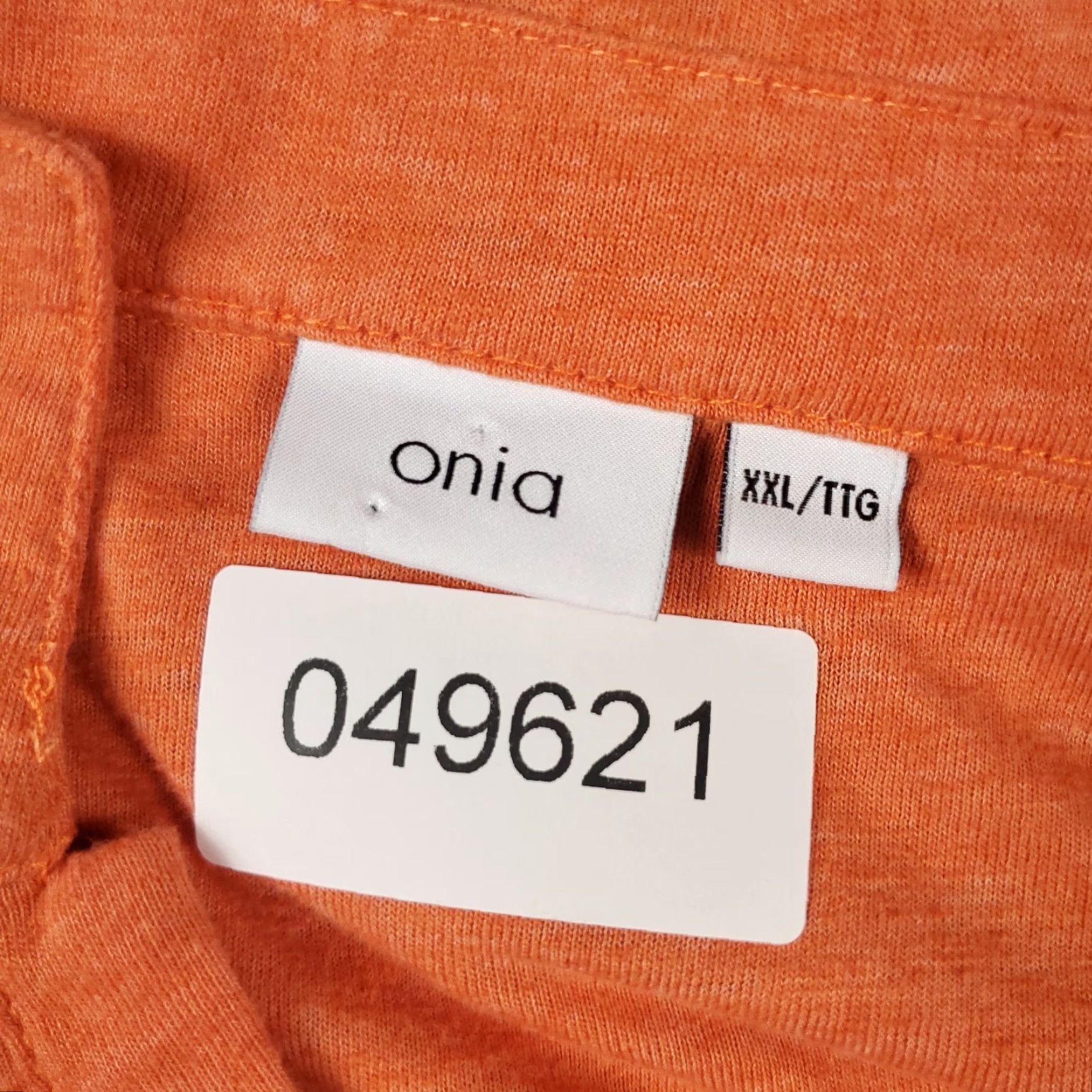 Onia Onia Polo Shirt Mens 2XL Orange Collar Short Sleeve Polo Casual Casual Shirt Size US XXL / EU 58 / 5 - 7 Thumbnail