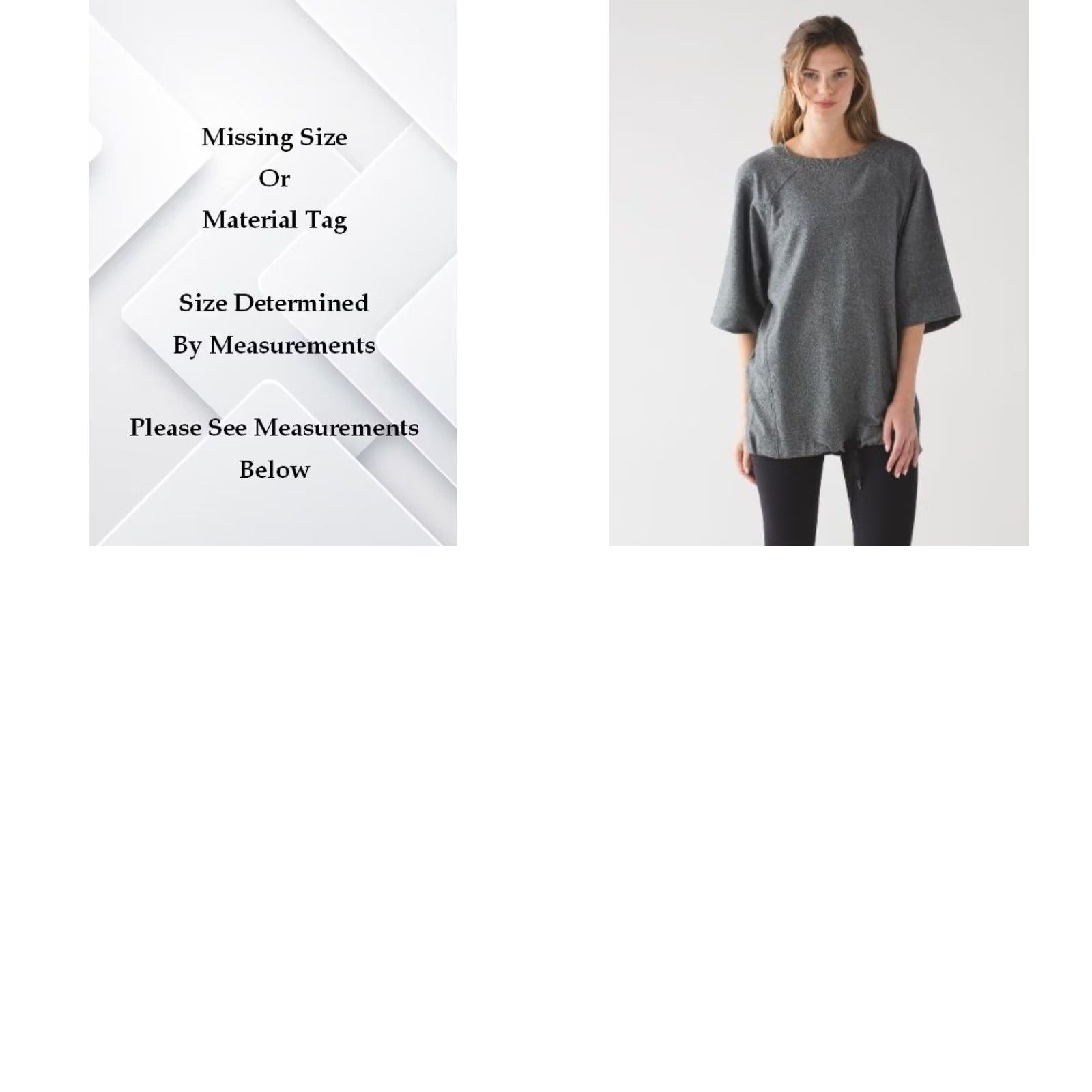 Lululemon Lululemon Women's Oversized Short Sleeve T-Shirt Heathered Black Sz 6 (Gray) Pullover Activewear Shirt Size 28" / US 6 / IT 42 - 8 Thumbnail