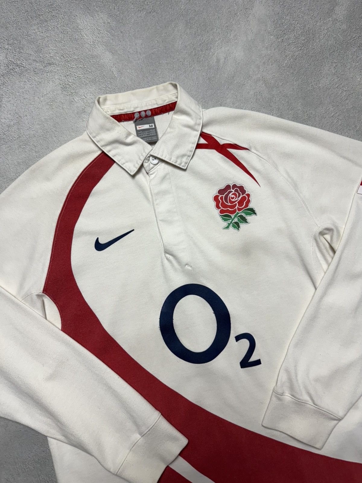 Nike England 2007 Home Rugby Shirt Jersey Long Sleeve Nike Size US M / EU 48-50 / 2 - 3 Thumbnail