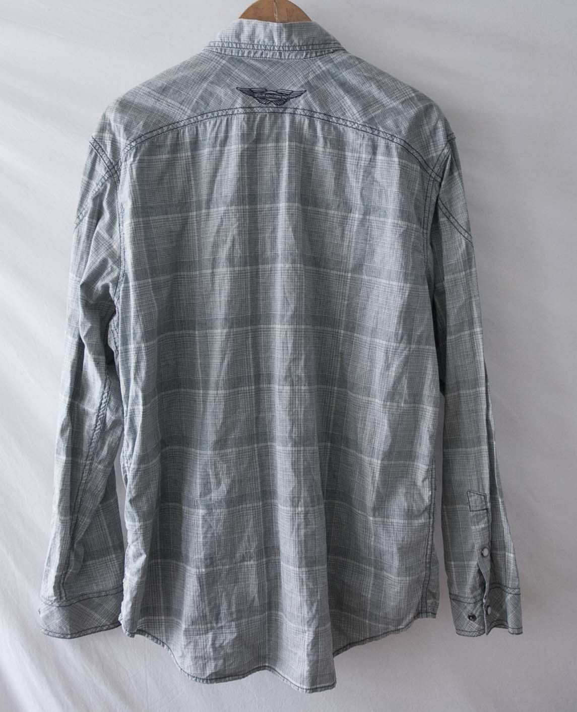 Harley Davidson Harley Davidson Shirt Size L Snap Pearl Button Gray Size US L / EU 52-54 / 3 - 5 Thumbnail