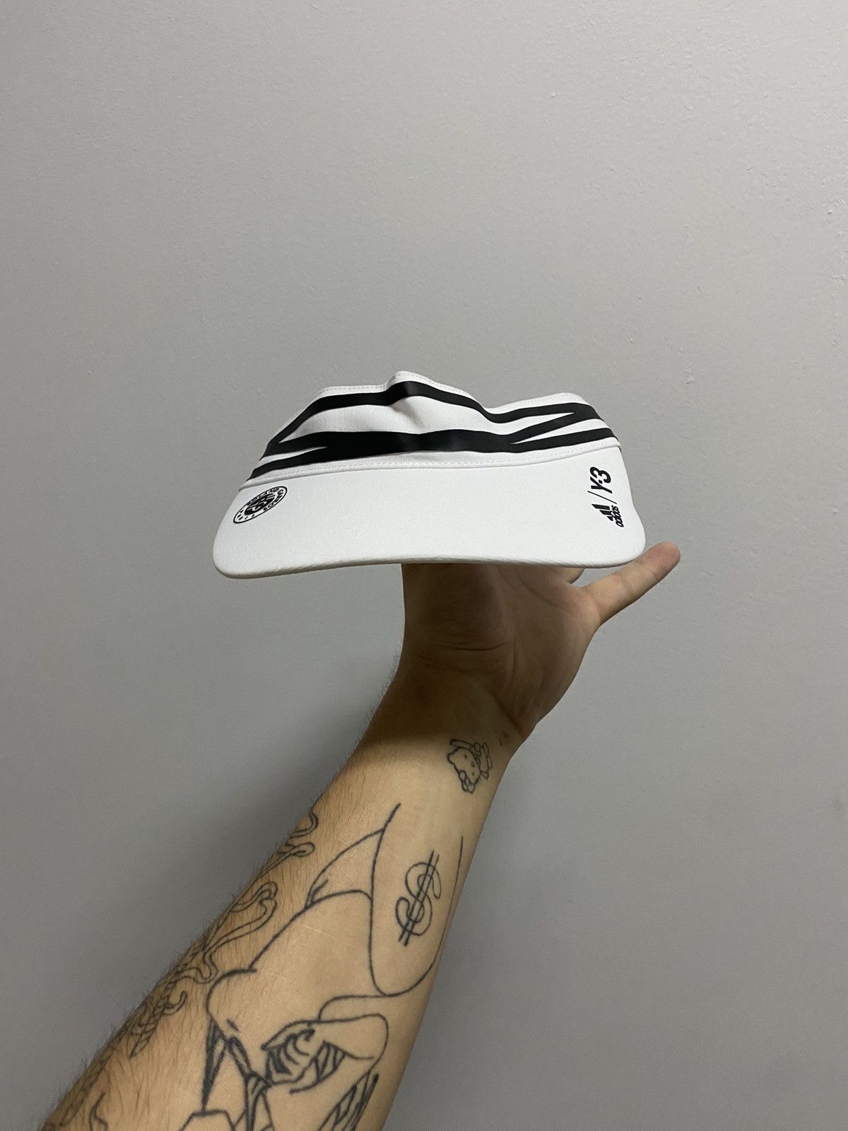 Vintage × Y-3 × Yohji Yamamoto Y-3 yohji Yamamoto visor cap Roland Garros striped Size ONE SIZE - 3 Thumbnail