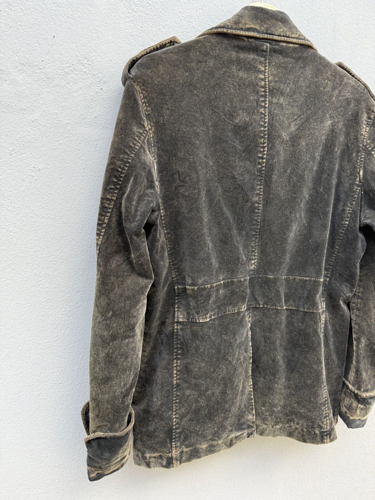 Tornado Mart 1990s Tornado Mart Double Collar Mud Wash Velvet Jacket Size US M / EU 48-50 / 2 - 11 Thumbnail