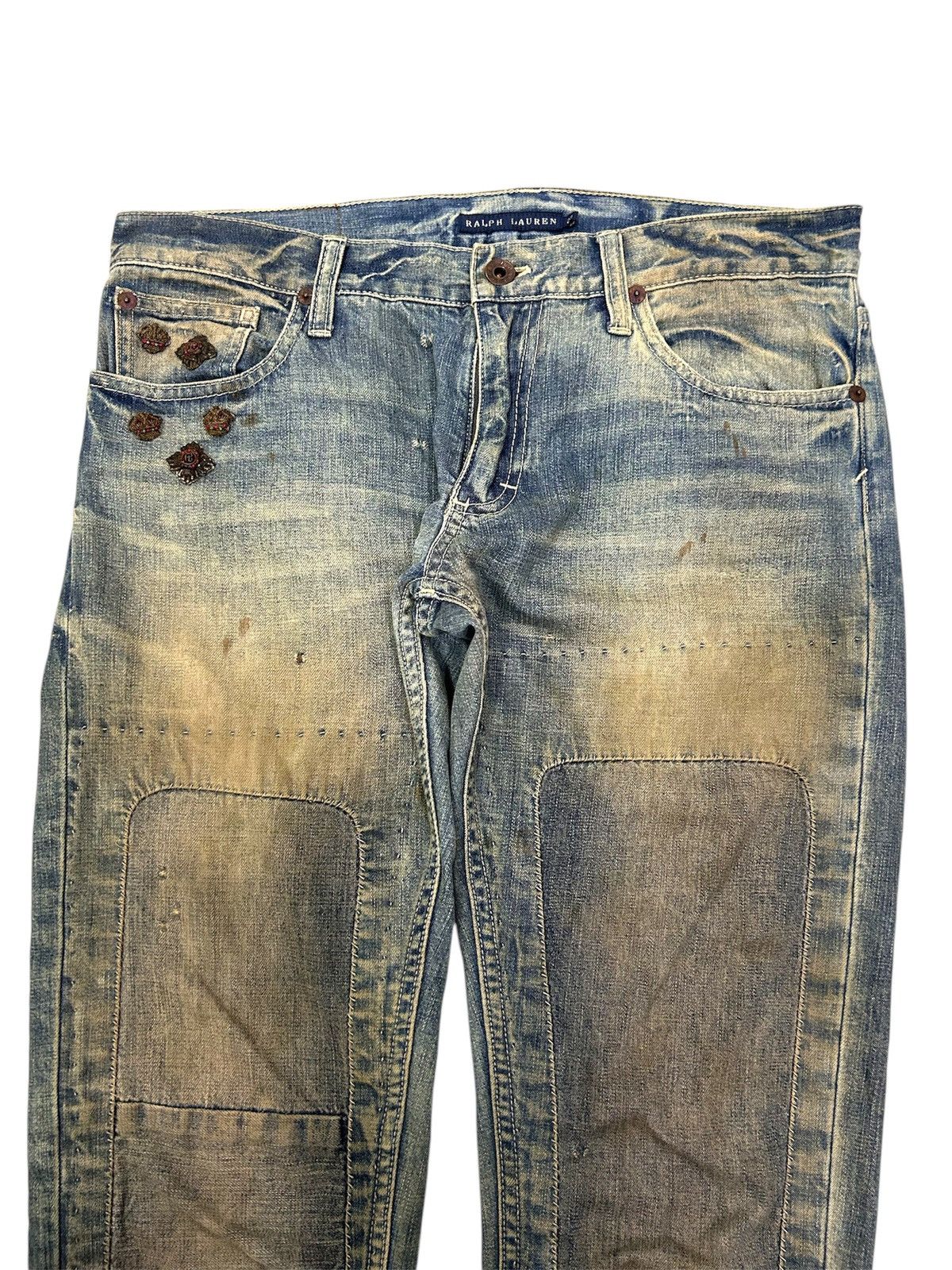 Polo Ralph Lauren × Ralph Lauren × Vintage Vintage Ralph Lauren & Co Vintage Specialist Mud Wash Jeans Size US 33 - 4 Thumbnail