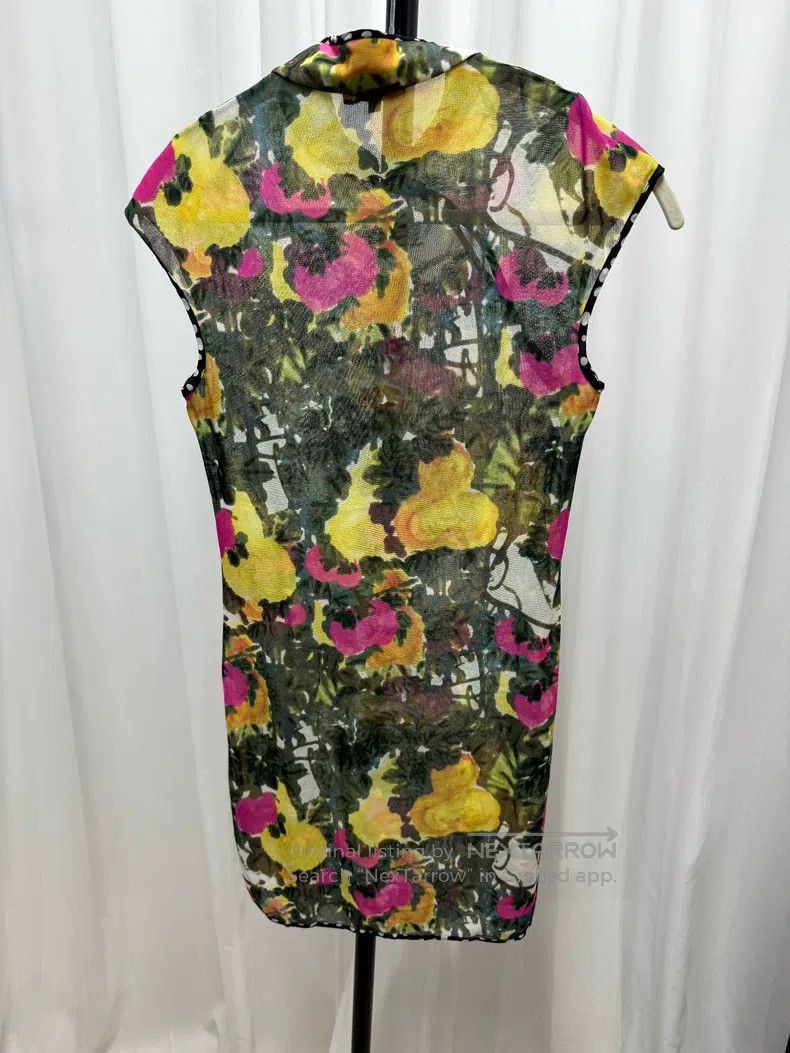 Vivienne Tam Vivienne Tam Oil Painting Flower Net Cheongsam Size S / US 4 / IT 40 - 7 Thumbnail