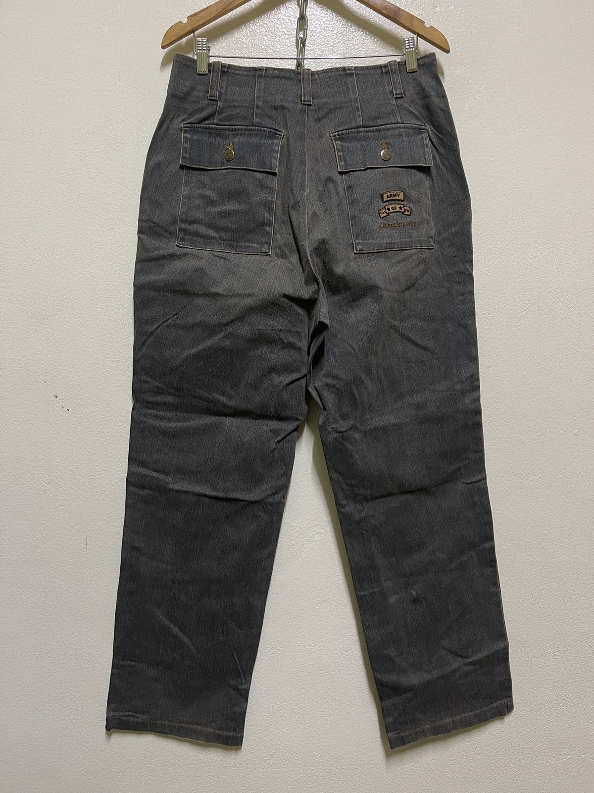 Jean Charles De Castelbajac × Vintage Castelbajac Sport Army Stretch Jeans Size 32" / US 10 / IT 46 - 14 Thumbnail