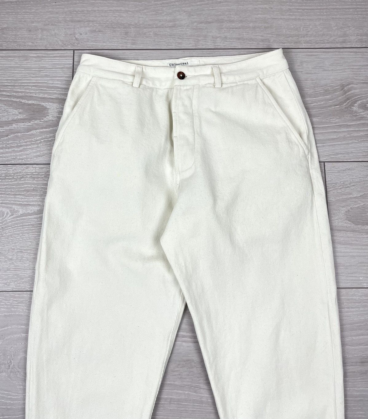 Universal Studios Universal Works White Cotton Japan Style Pants Size US 30 / EU 46 - 4 Thumbnail
