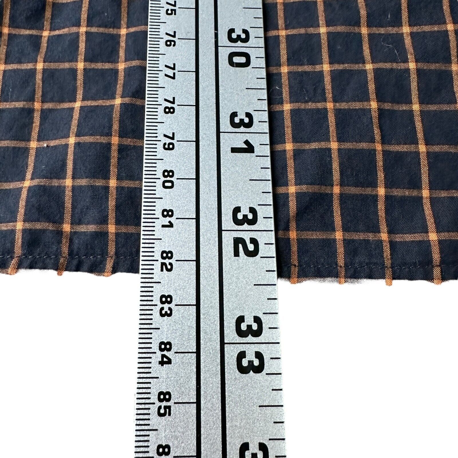 Artioli Artioli Shirt Men’s Large Black Brown Orange Check Cotton Size US L / EU 52-54 / 3 - 11 Thumbnail