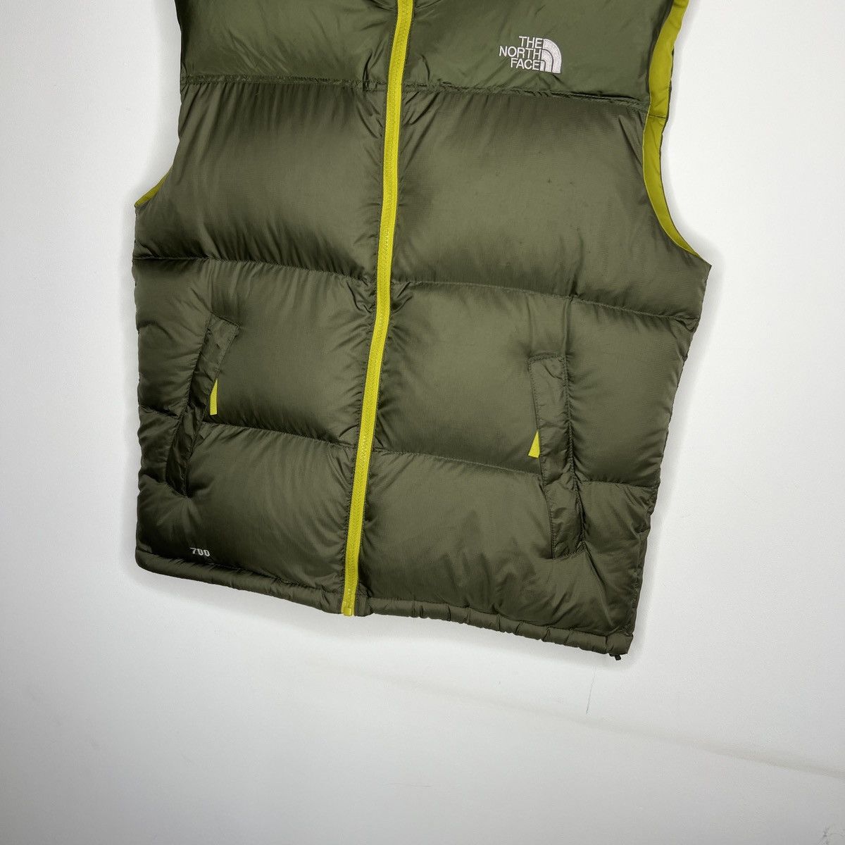 The North Face The North Face Puffer Vest Nuptse 700 Gilet Khaki Green Size US M / EU 48-50 / 2 - 2 Thumbnail