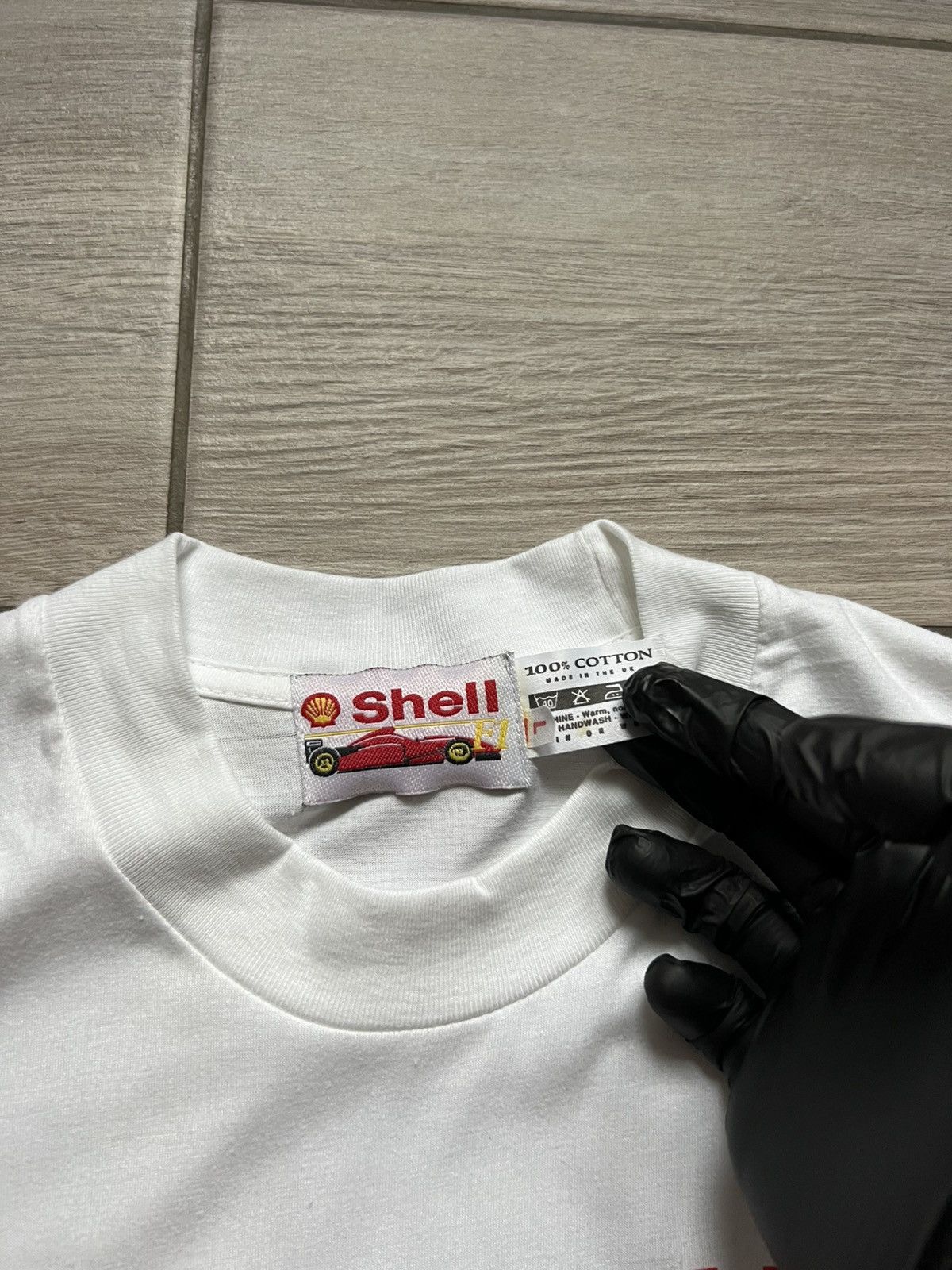 Ferrari Y2K Ferrari Shell Formula 1 Racing White t-shirt Tee Size US L / EU 52-54 / 3 - 9 Thumbnail