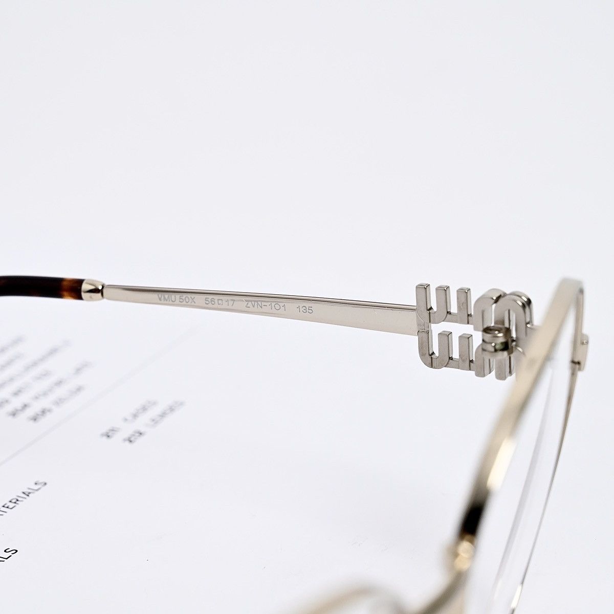 Miu Miu MIU MIU 0MU 50XV GLASSES Size ONE SIZE - 7 Thumbnail