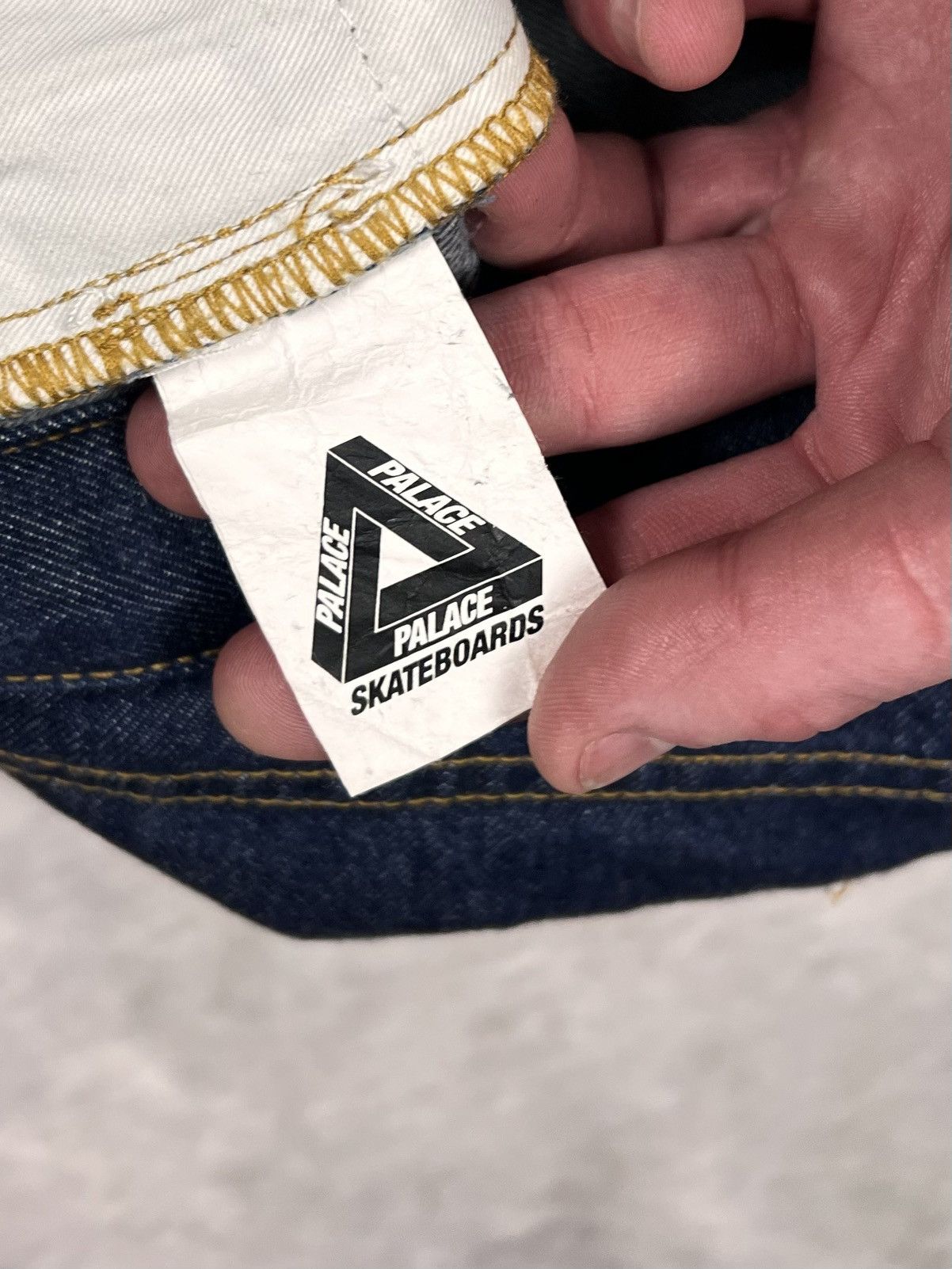 Palace Palace Skateboards Jeans Indigo Blue 32 OG Tri-Ferg Baggy Size US 32 / EU 48 - 11 Thumbnail