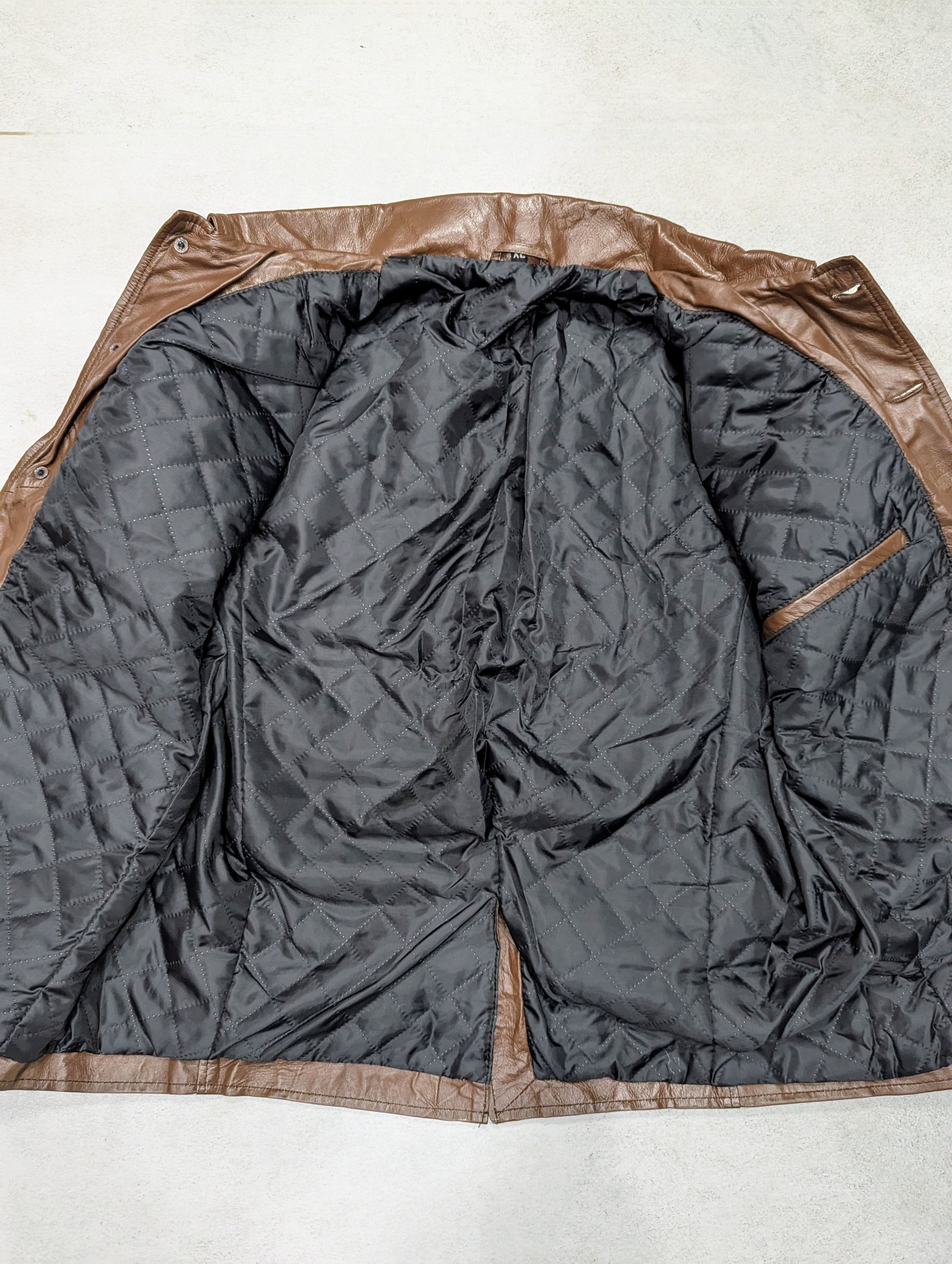 Genuine Leather × Vintage Men Distressed Brown Leather Jacket Military Inspired Rugged Size US M / EU 48-50 / 2 - 6 Thumbnail