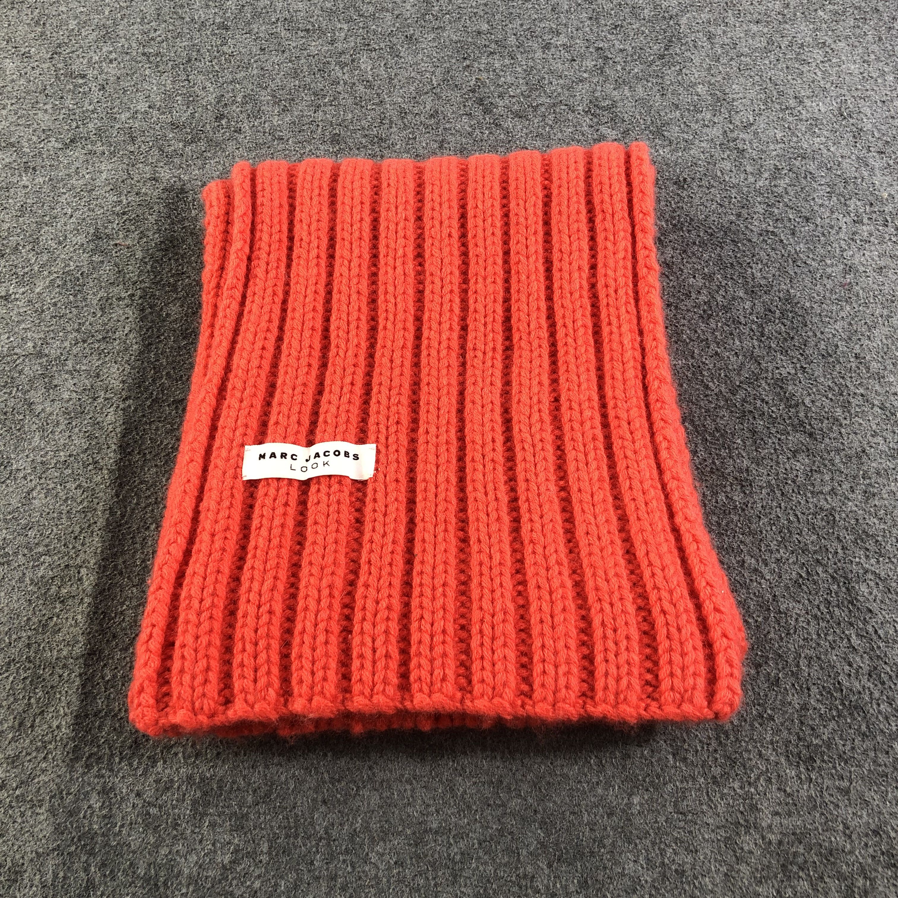 Marc Jacobs Marc Jacobs Wool Pleated Knit Scarf Muffler V1102 Size ONE SIZE - 2 Thumbnail