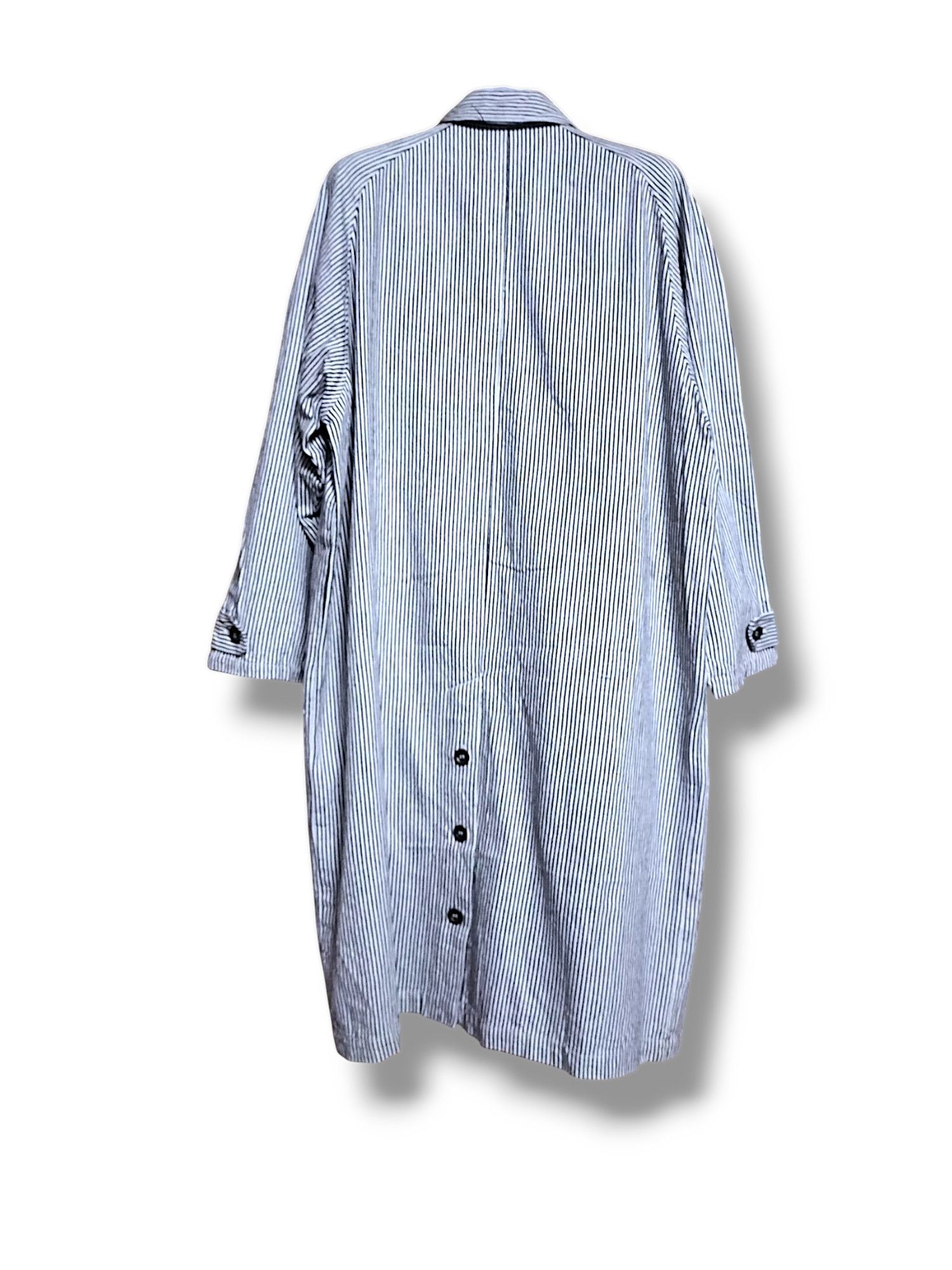 Japanese Brand Vintage Hickory Denim Workwear Mechanical Coat 90s Size US L / EU 52-54 / 3 - 7 Thumbnail