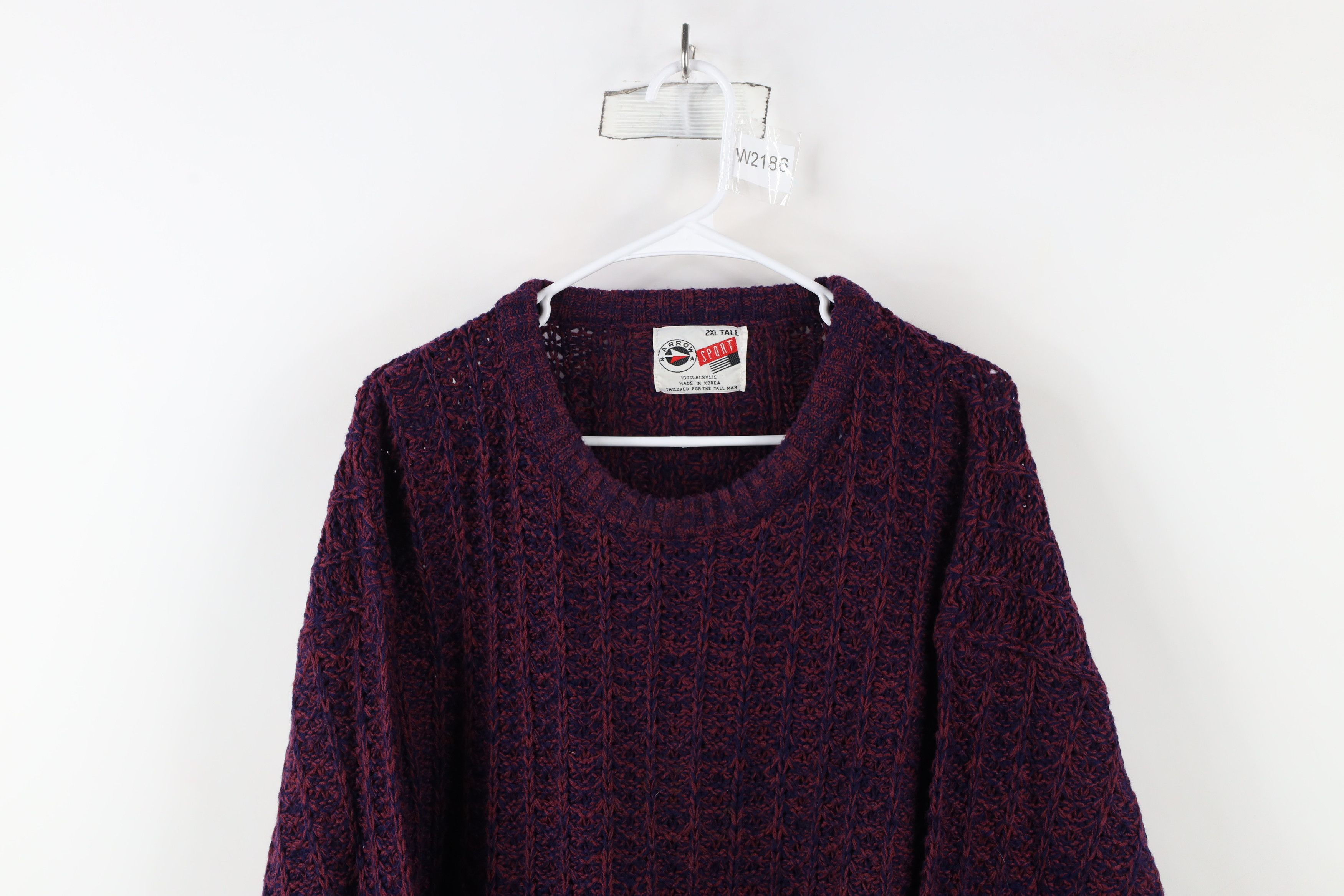 Vintage Vintage 90s Streetwear Chunky Ribbed Knit Crewneck Sweater Size US XXL / EU 58 / 5 - 2 Thumbnail
