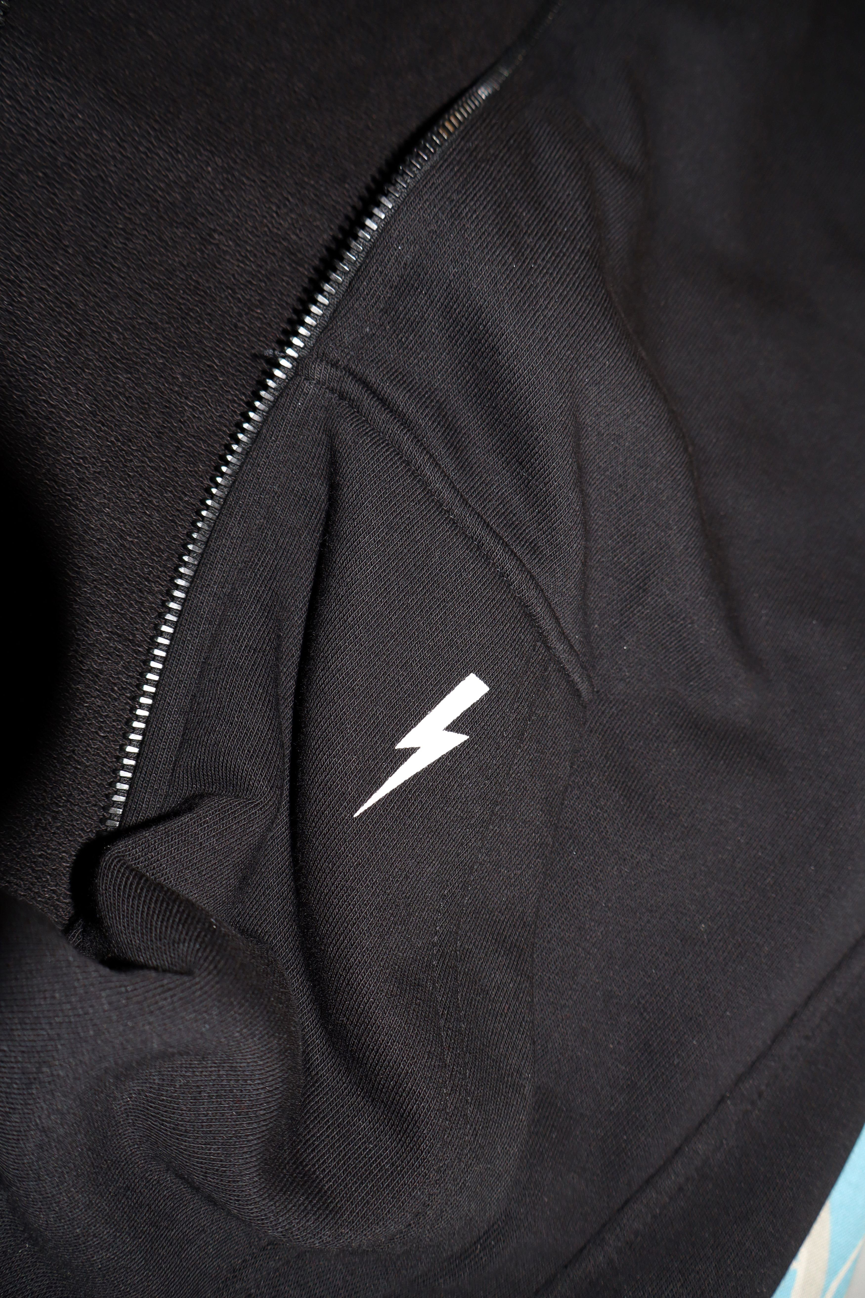 Neil Barrett Thunderbolt zip hoodie Size US XL / EU 56 / 4 - 14 Thumbnail
