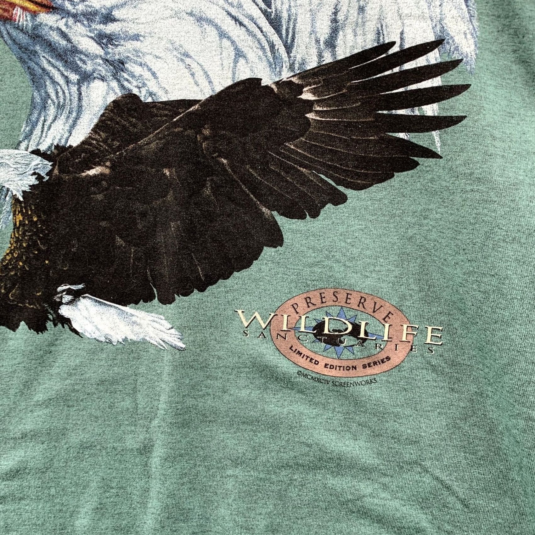 Vintage Vintage Signal Eagle Nature Shirt Mens XL Green 90s Made Usa Size US XL / EU 56 / 4 - 5 Thumbnail