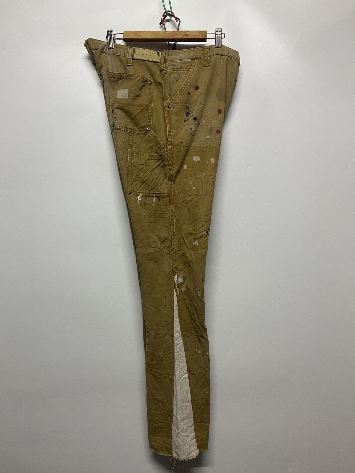 Japanese Brand × MNML MNML Japanese Brand Distressed Carpenter Bootcut Pants Size US 36 / EU 52 - 6 Thumbnail
