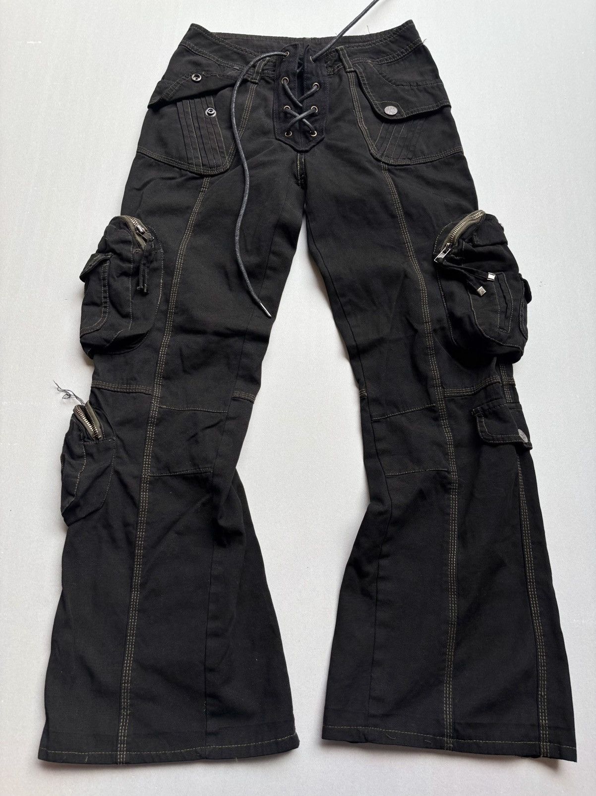 Japanese Brand lace up cargo pants Size US 26 / EU 42 - 1 Thumbnail