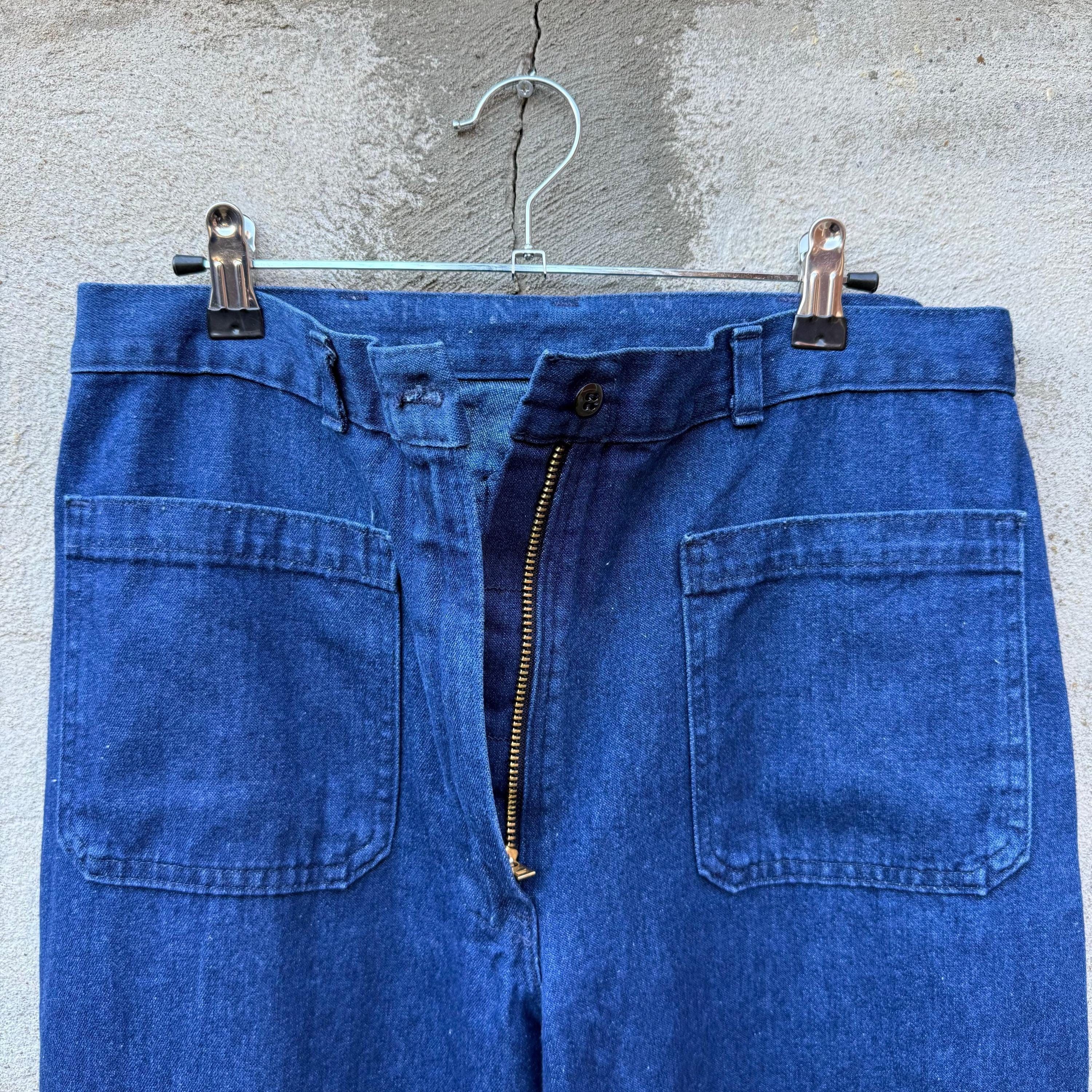 Vintage 90's US Military Women's Denim Dungaree Pants Size 31" - 3 Thumbnail
