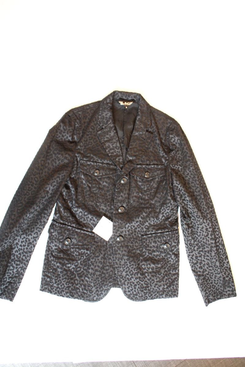 Comme des Garcons Cdg BLACK tonal leopard blazer Size US S / EU 44-46 / 1 - 1 Thumbnail